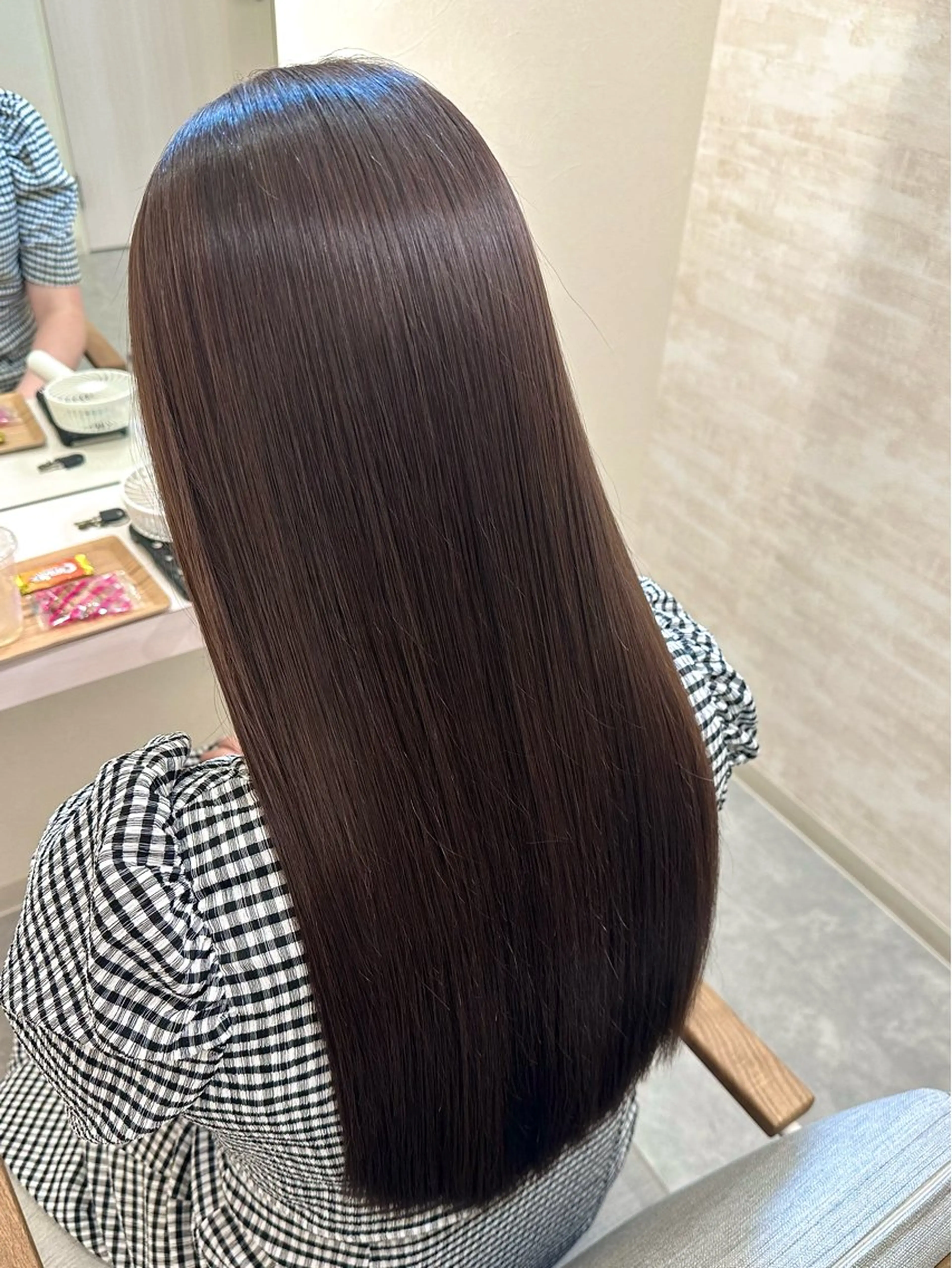 ロング カット ヘアカラー トリートメント 髪質改善&ヘアケア 永山若奈のヘアスタイル