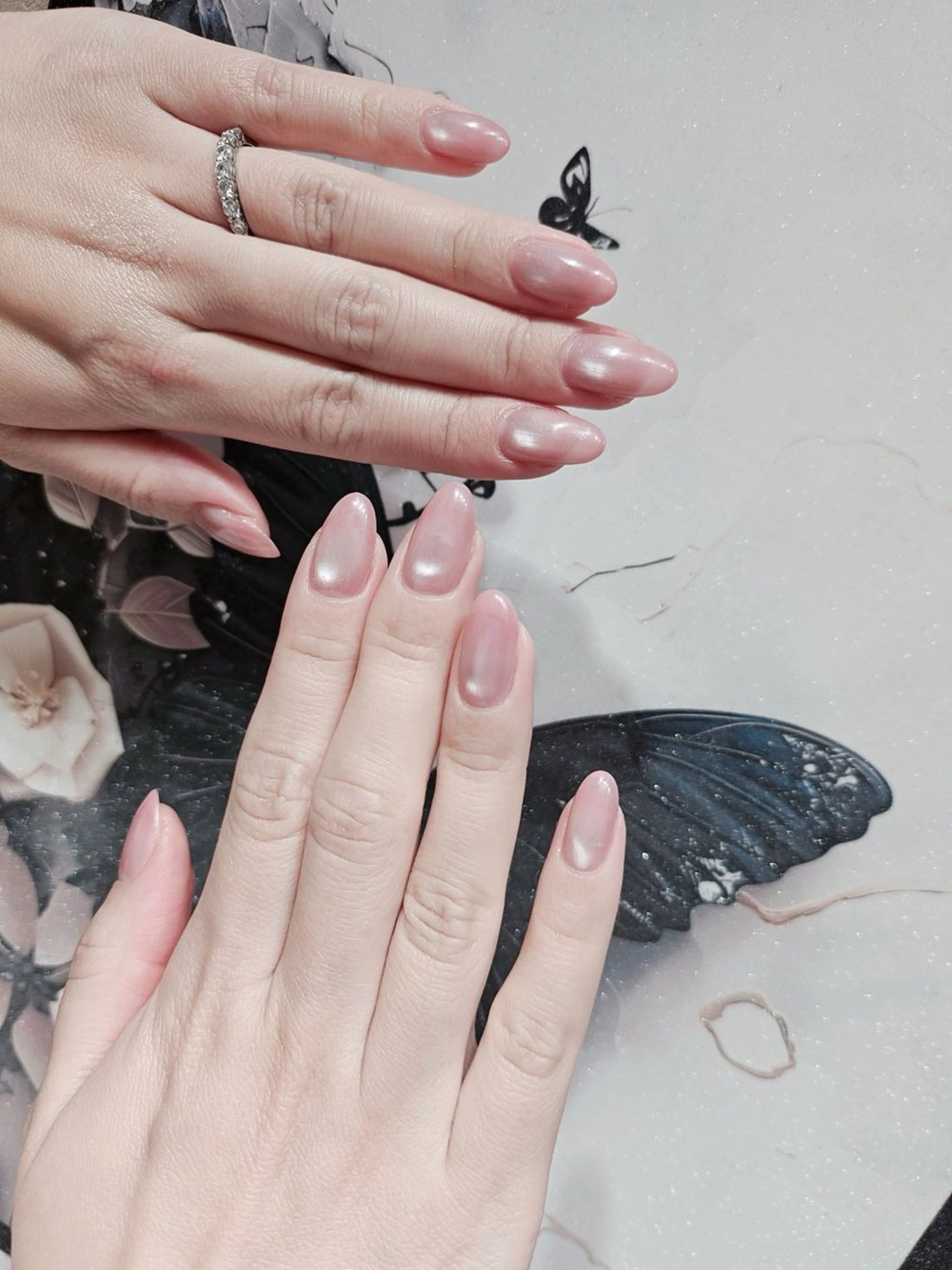 ネイル アートネイル フットネイル ジェルネイル ハート マグネットネイル Babarla Nailのネイルデザイン