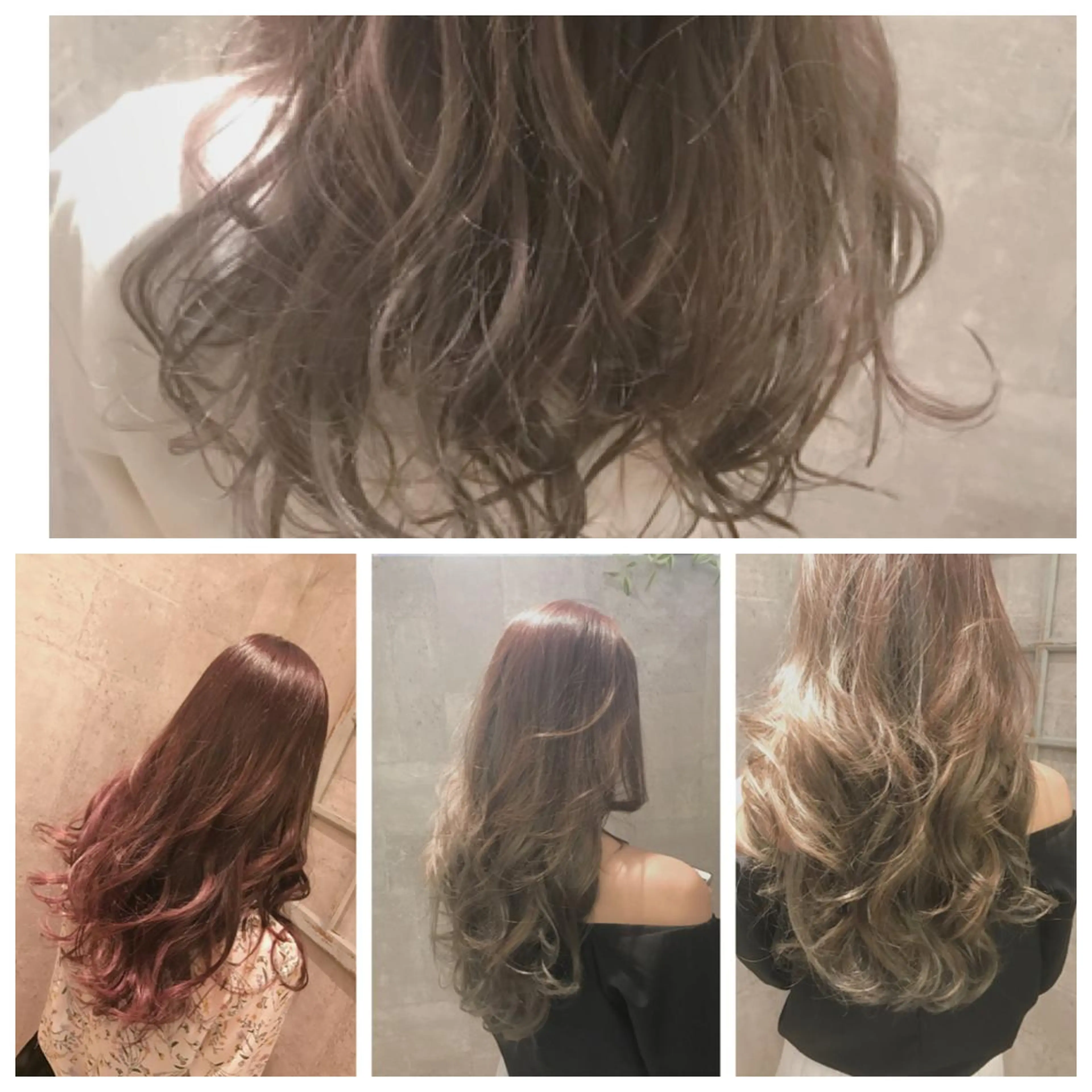 セミロング カット ヘアカラー リンネ 甲東園のヘアスタイル