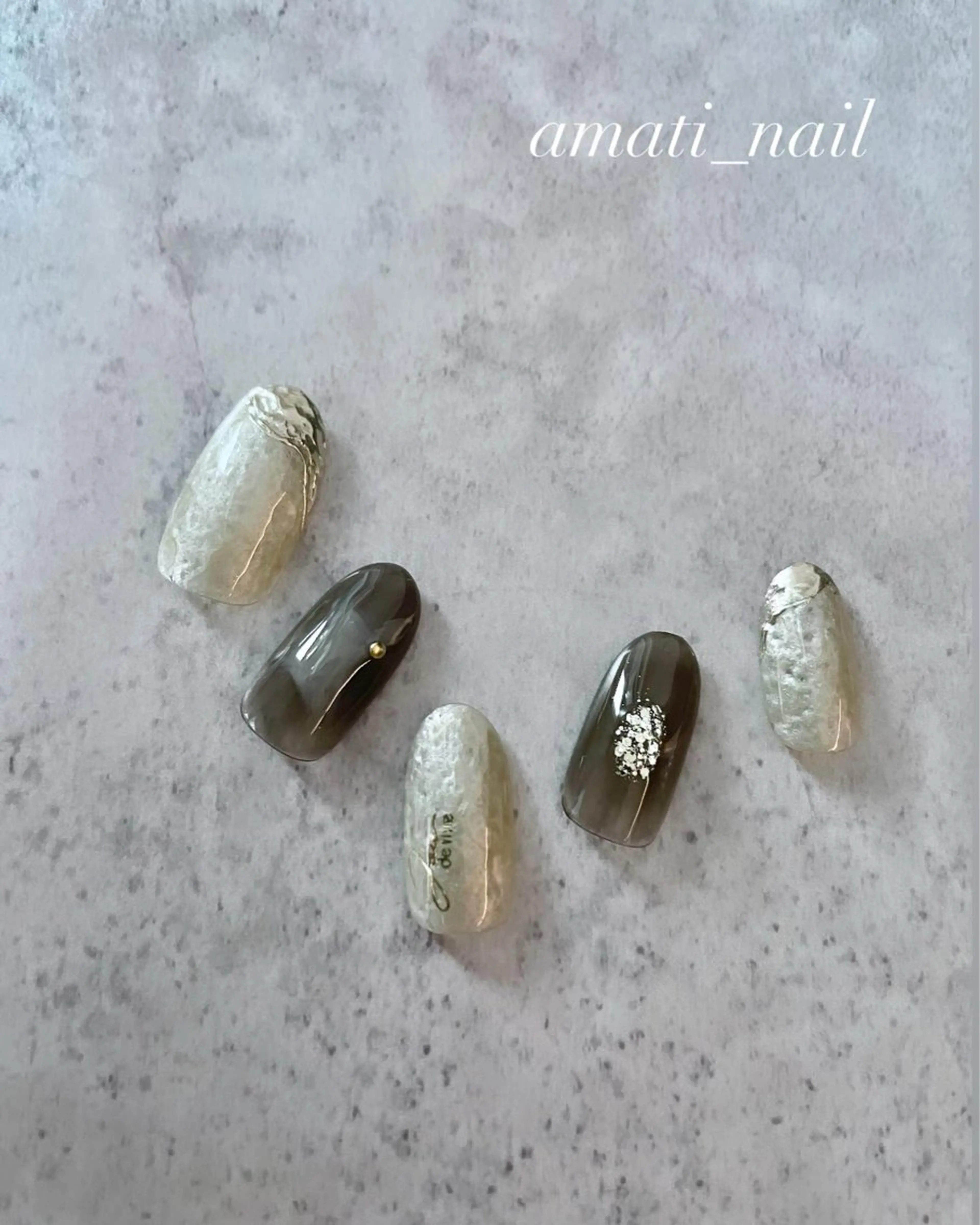 ネイル フットネイル ジェルネイル マグネットネイル ミラーネイル ニュアンスネイル ハンドネイル amati_nail TAKAKOのネイルデザイン