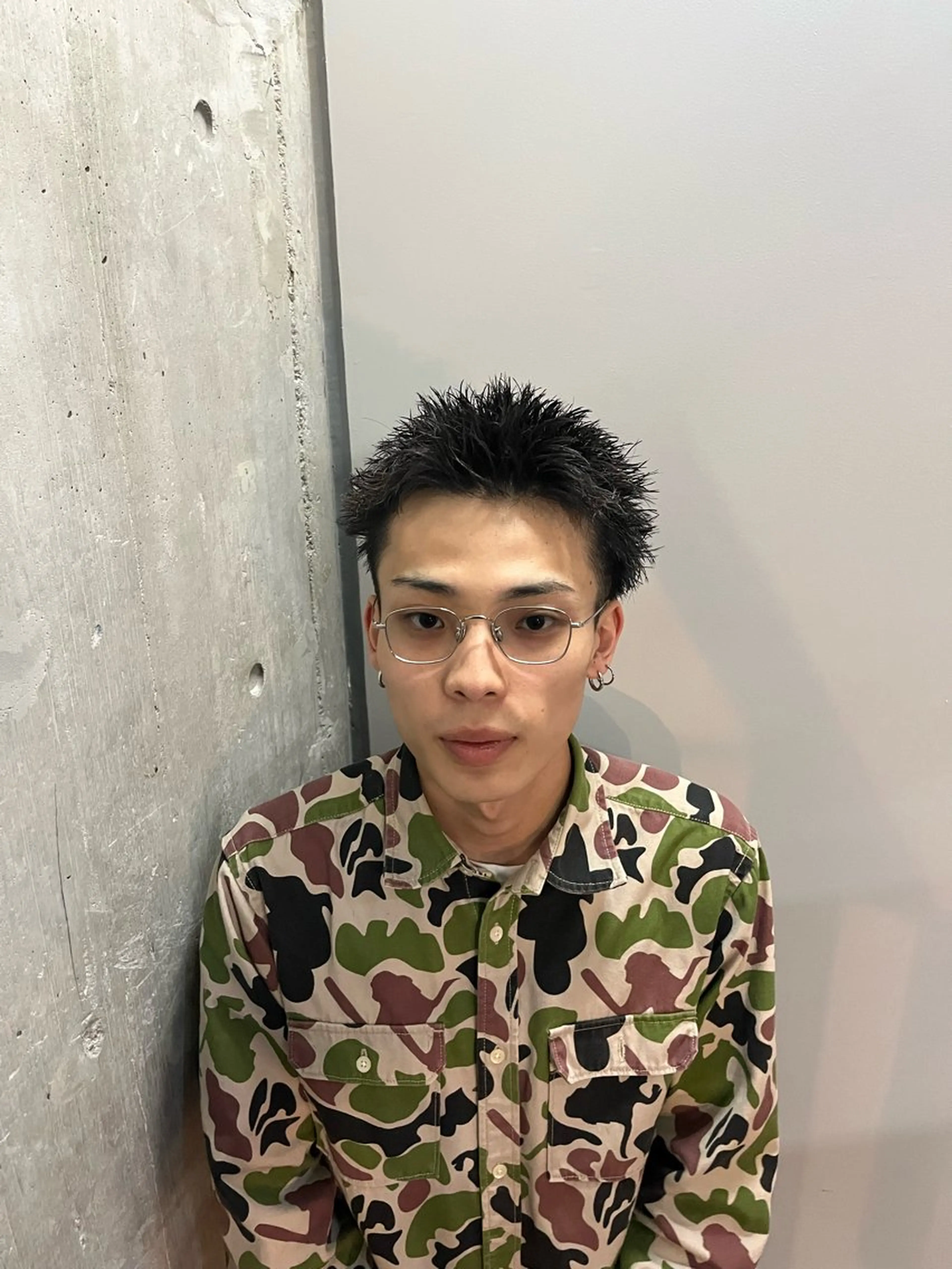 ショート カラー パーマ メンズ メンズパーマ カット パーマ 🔥スパイキー 特化🔥菊水皐暉🔥のヘアスタイル