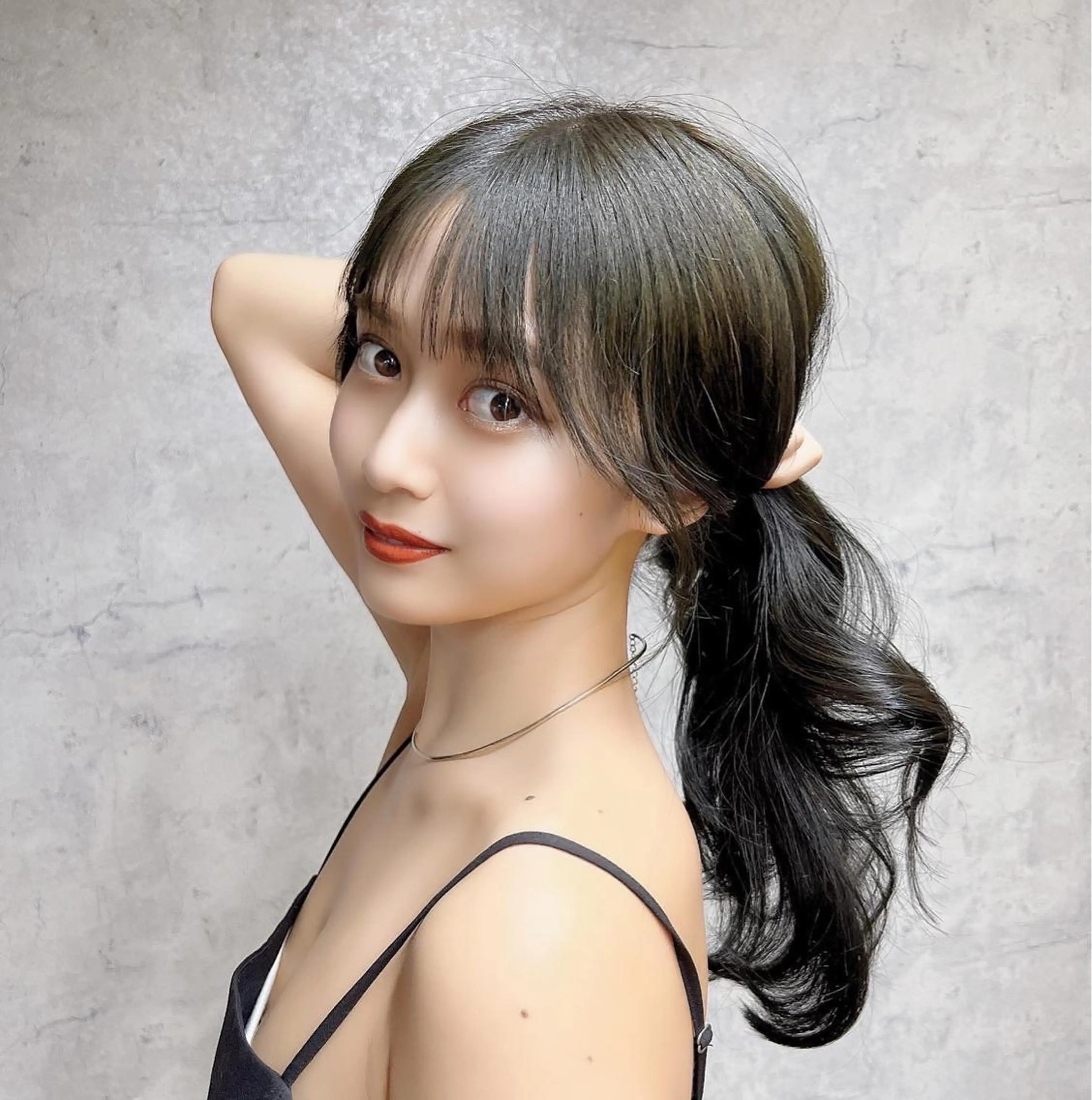 セミロング カラー 【韓国くびれ】ヘア 💕田中将吾のヘアスタイル
