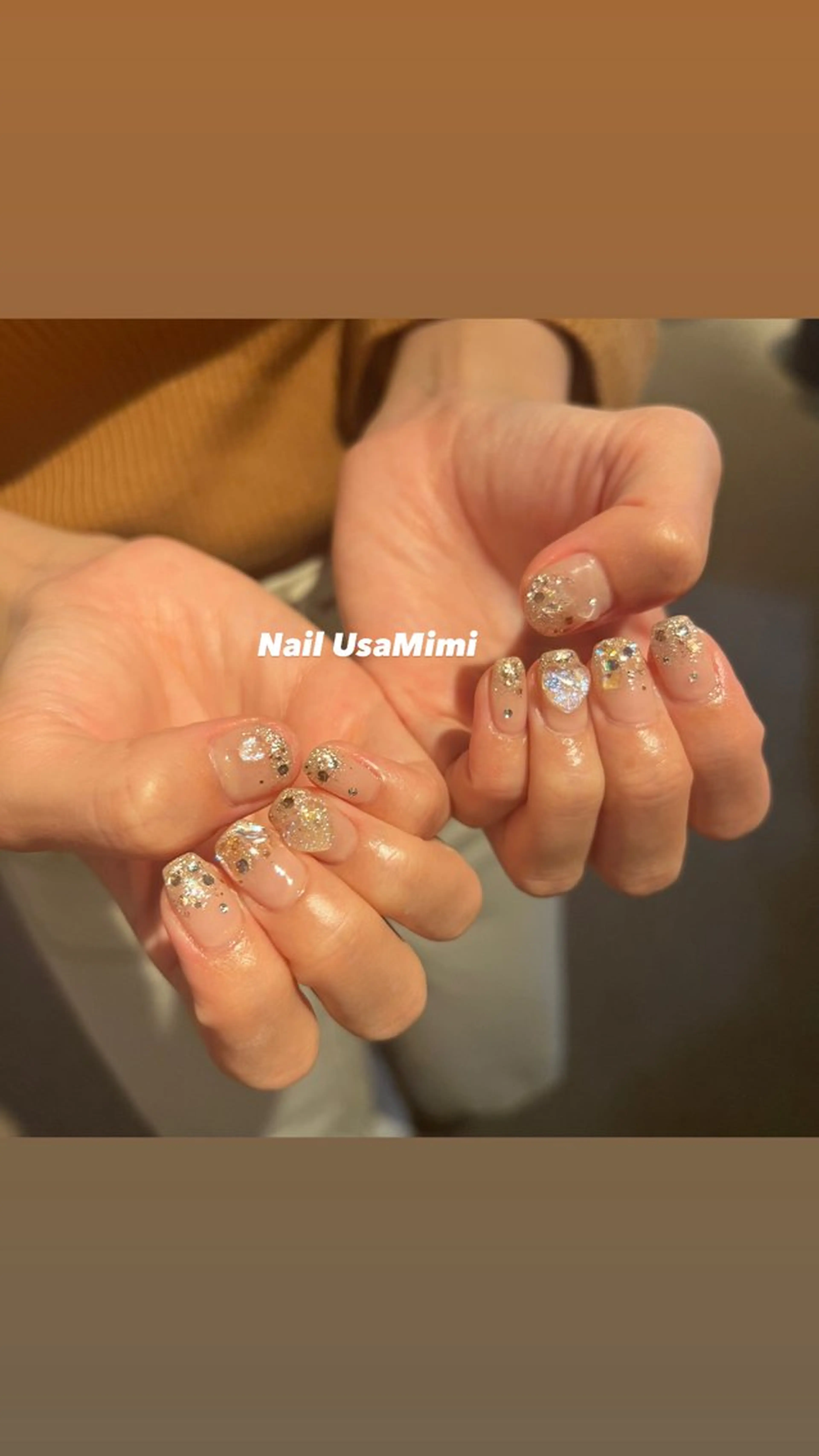 ネイル フットネイル ジェルネイル ラメ(グリッター) 持ち込み ワンカラーネイル 本町ネイルNail UsaMimiのネイルデザイン