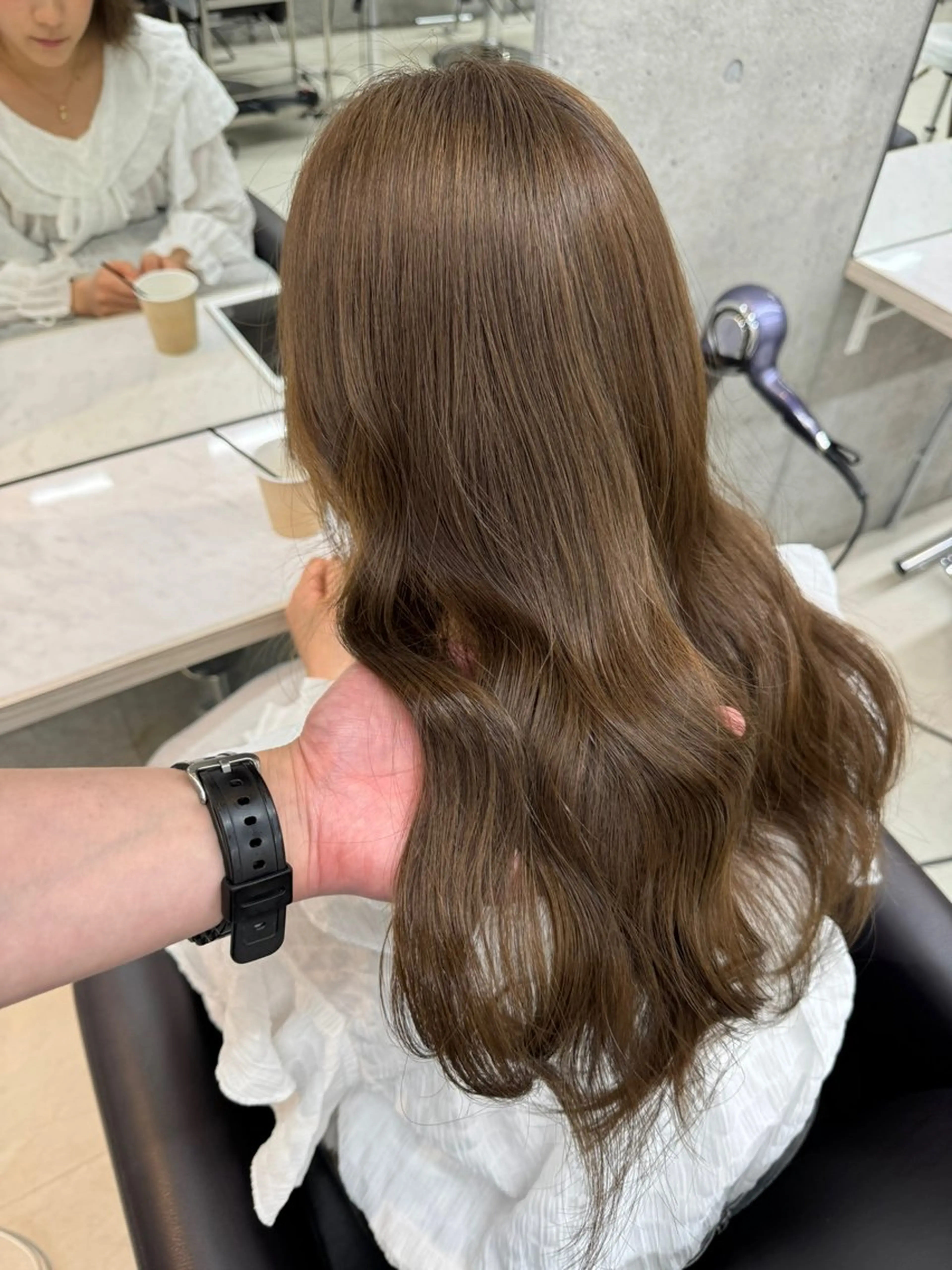 セミロング うる艶ヘア♡韓国好き 透明感　shotaのヘアスタイル