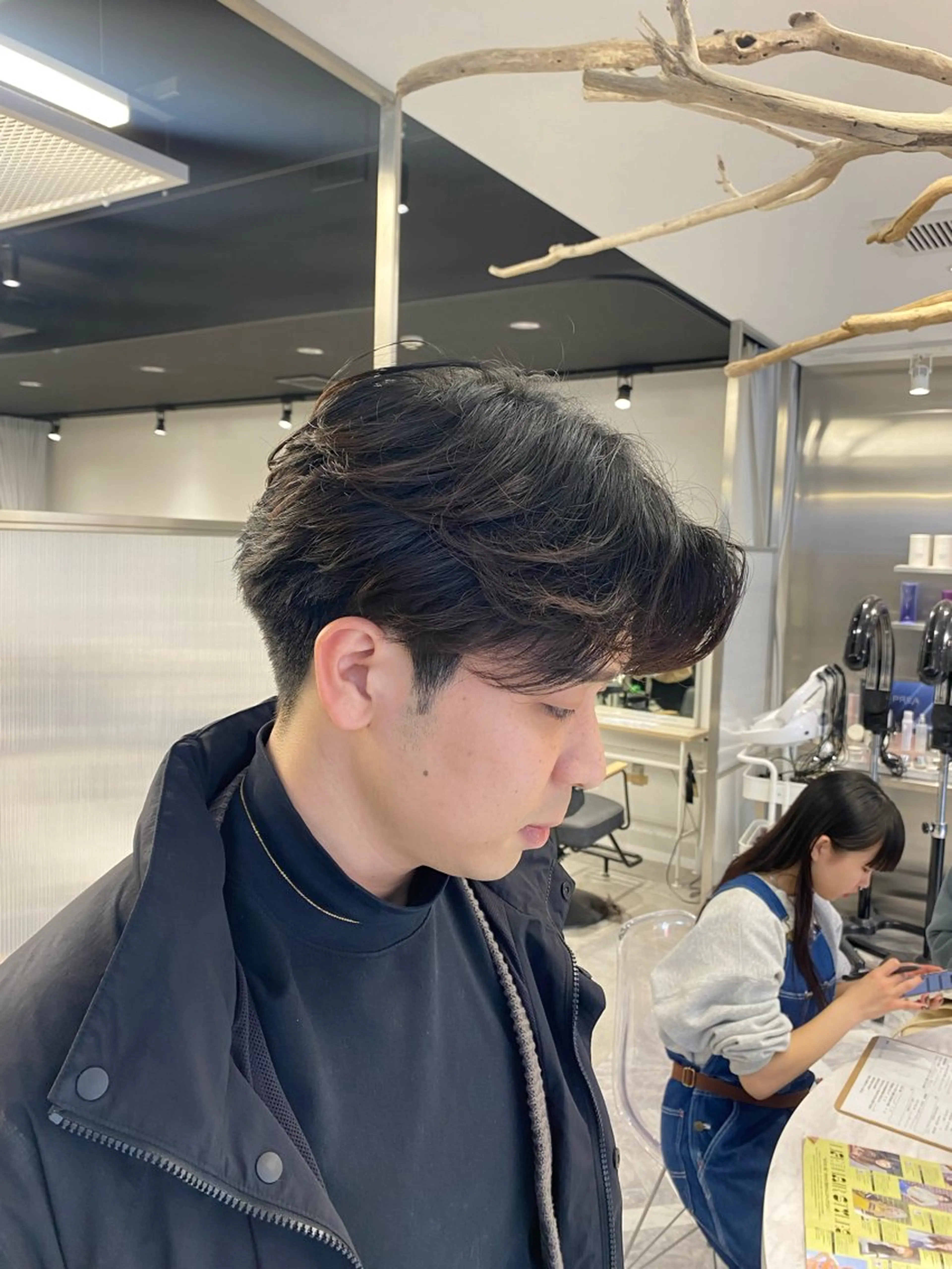 パーマ メンズ カット パーマ シャドウパーマ/ スパイキーショートのヘアスタイル
