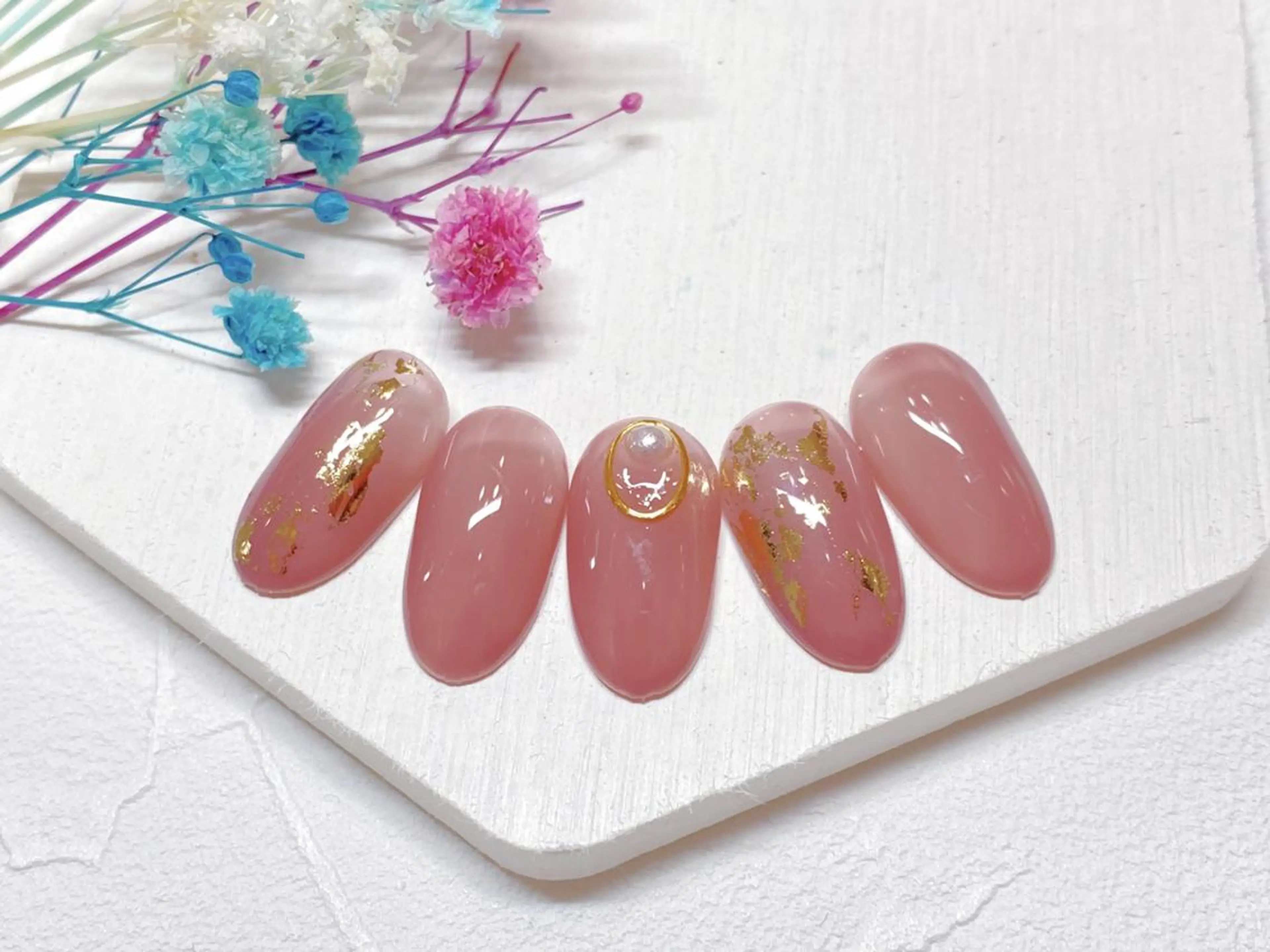 ネイル シンプルネイル ハンドネイル ネイリストYuri シェルウェリナ船橋のネイルデザイン