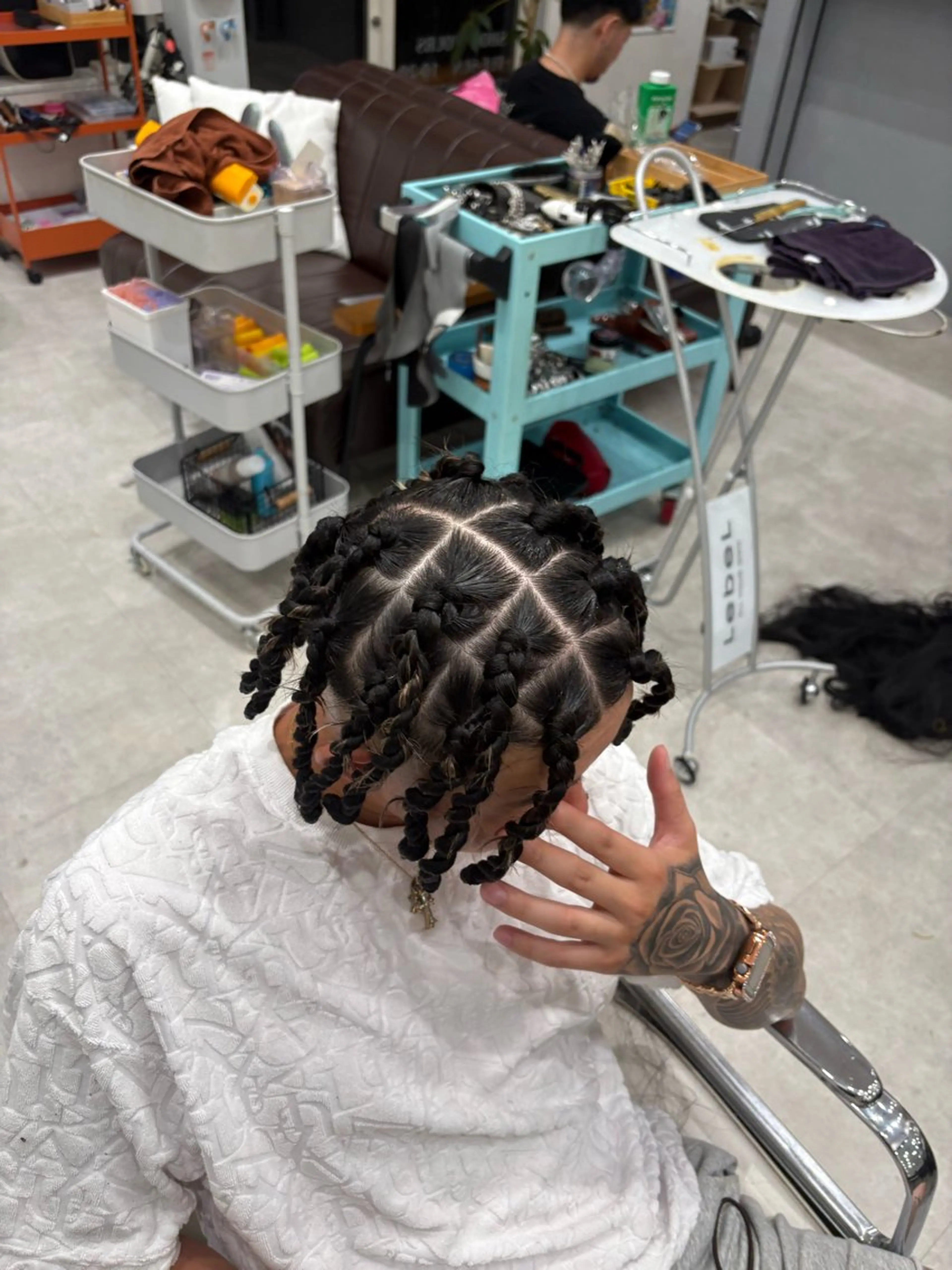 メンズ エクステ ヘアセット 本間 颯太のヘアスタイル