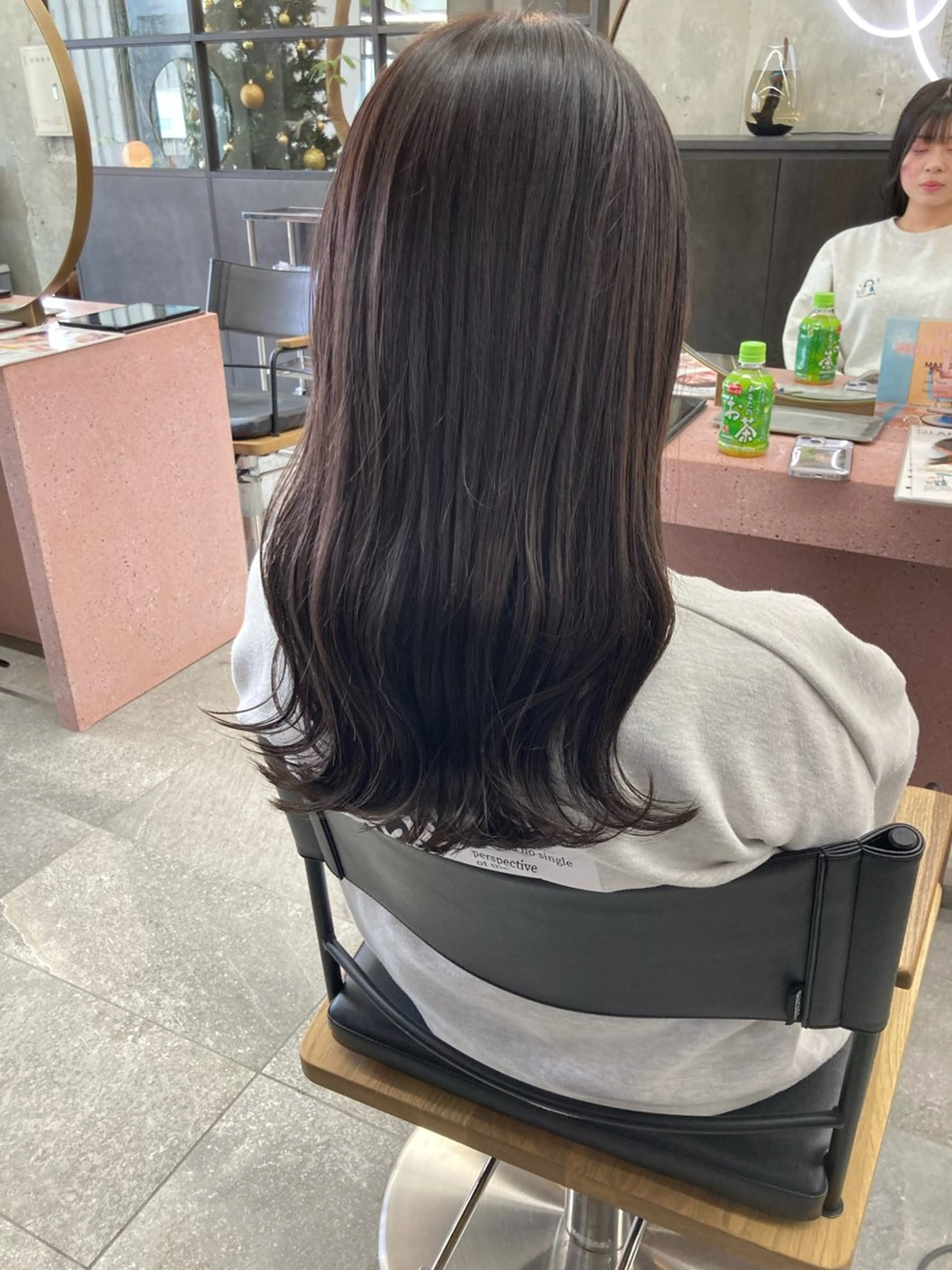 セミロング カラー ベージュカラー ラベンダーカラー ラベンダーベージュ 小木曽智美 /ボブ/ショートのヘアスタイル