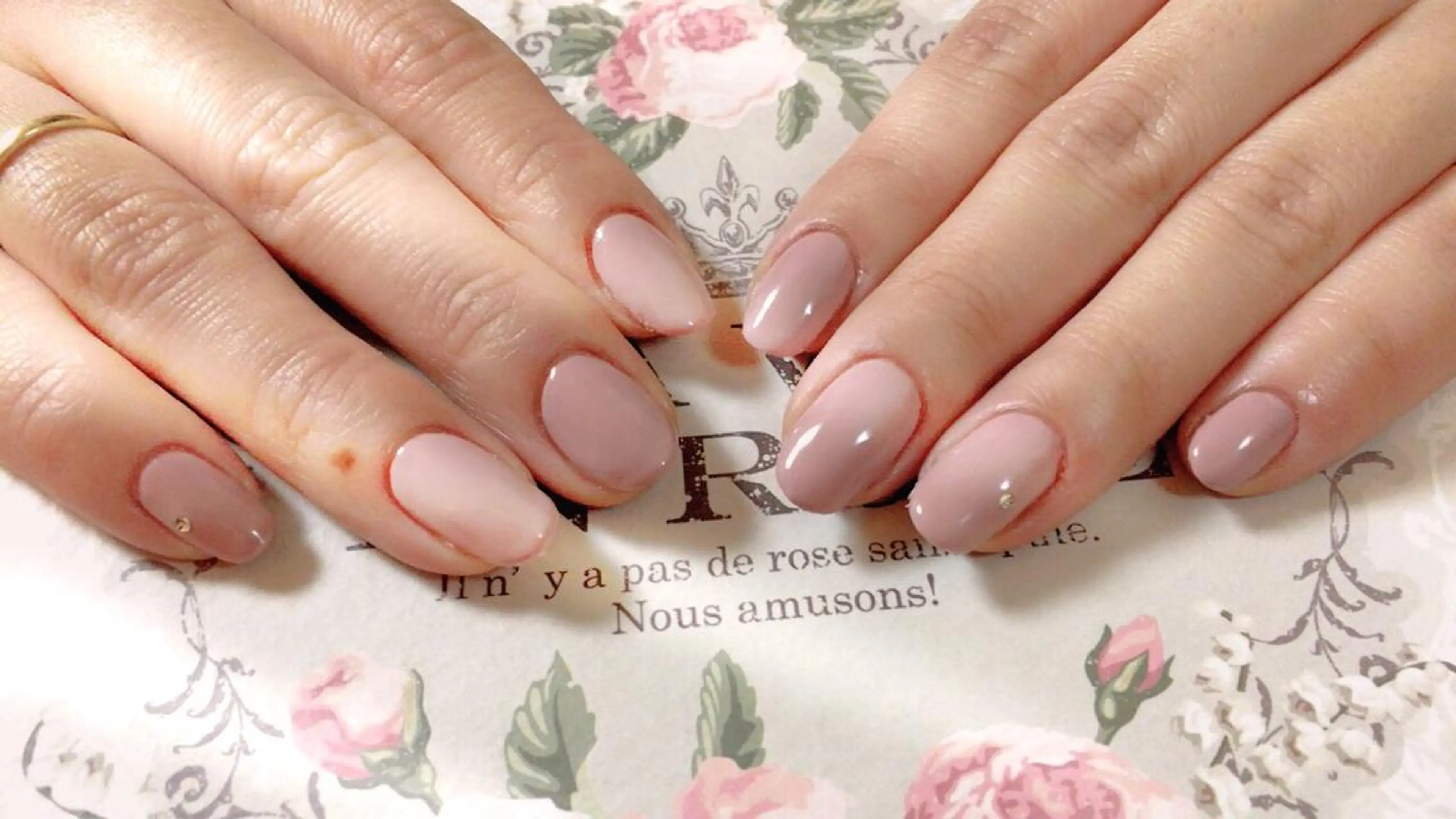 ネイル オフィスネイル ワンカラーネイル ピンク ハンドネイル Re:∅ nail /HIRAMOTOのネイルデザイン