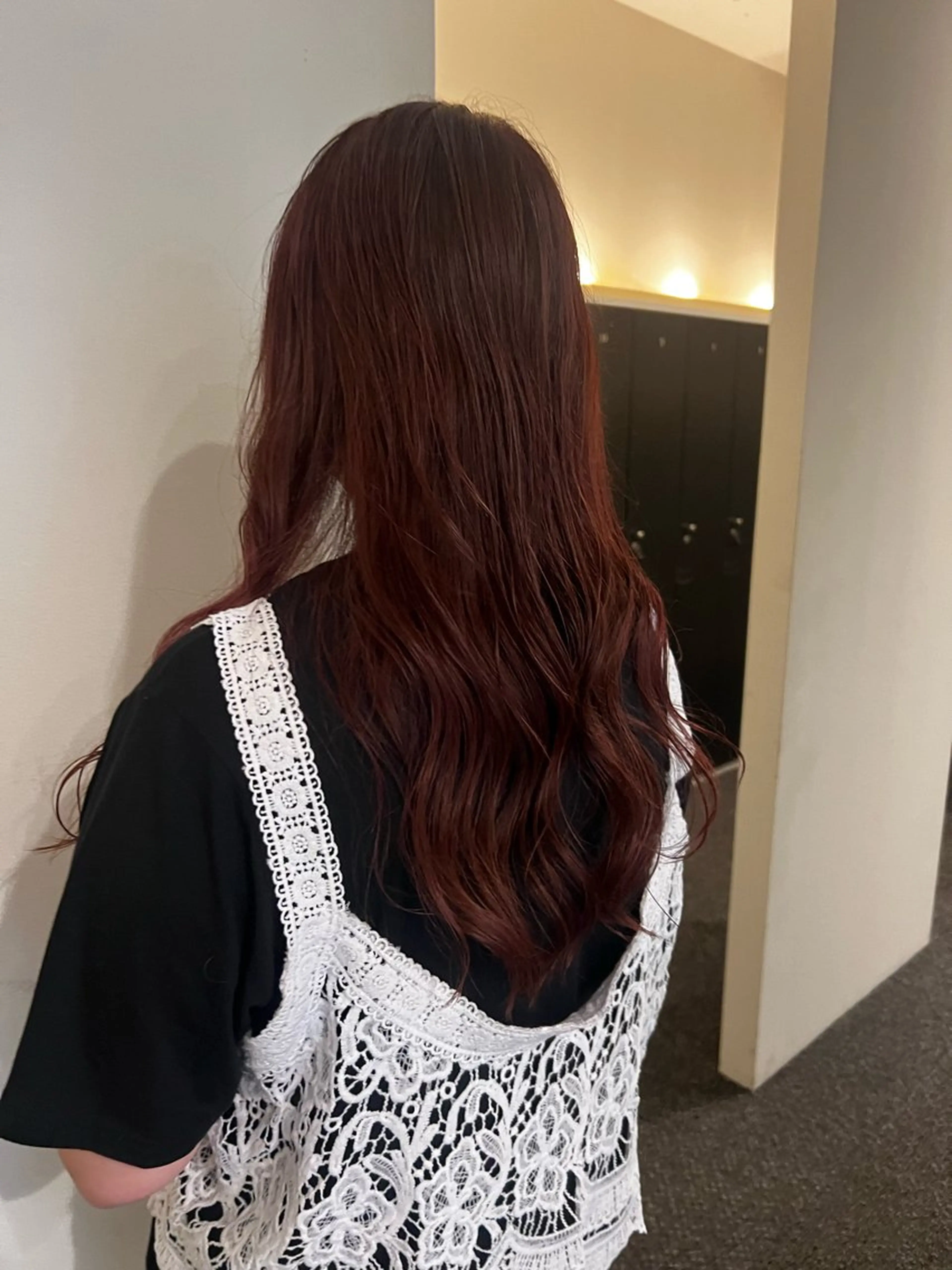 ロング カラー ほのか./大阪 透明感カラー/韓国風のヘアスタイル