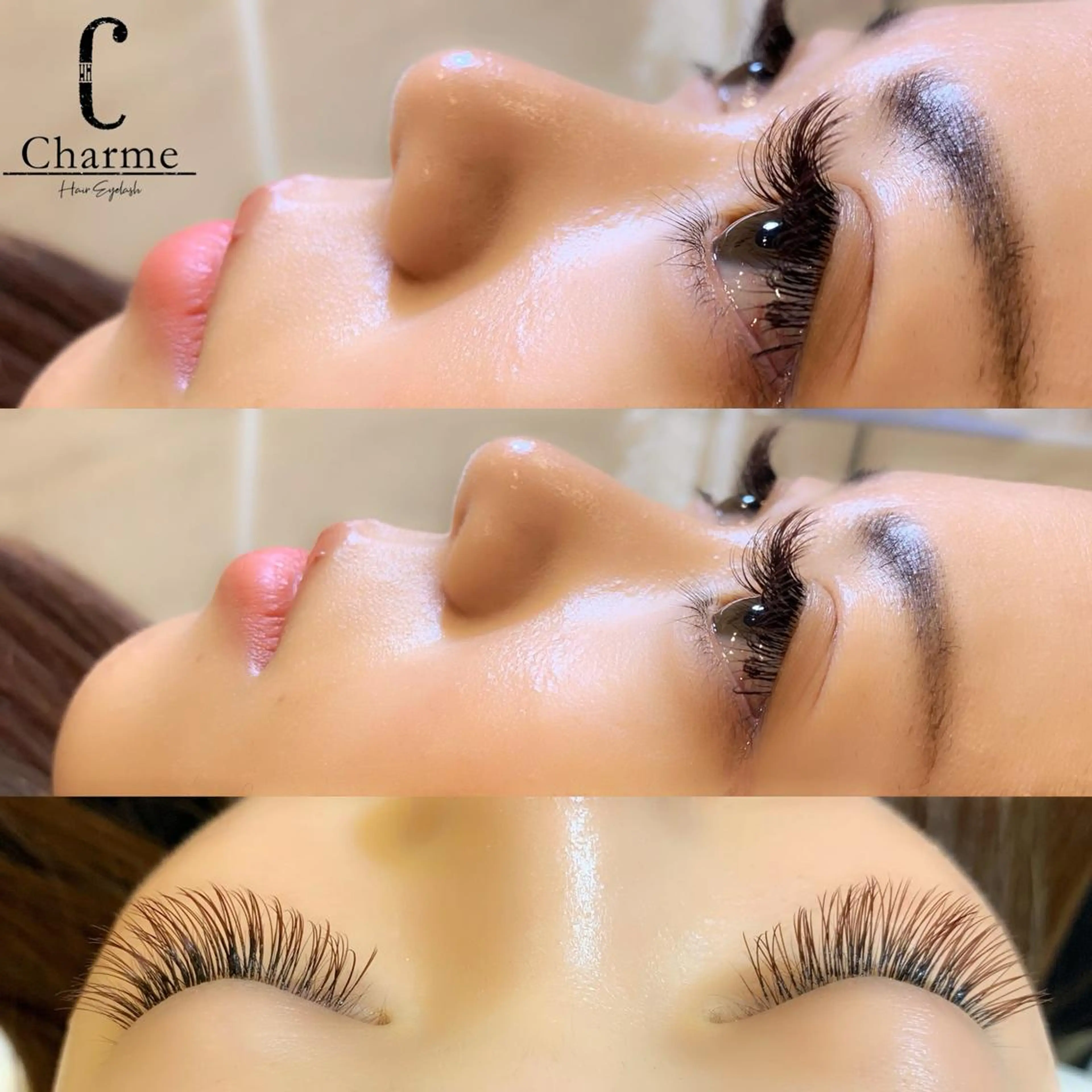 マツエク・マツパ カラーマツエク フラットラッシュ マツエク 完全個室‼︎Charme(シャルム)美容室併設eyelashサロン所属・【Charme 】 シャルムのマツエク・マツパデザイン