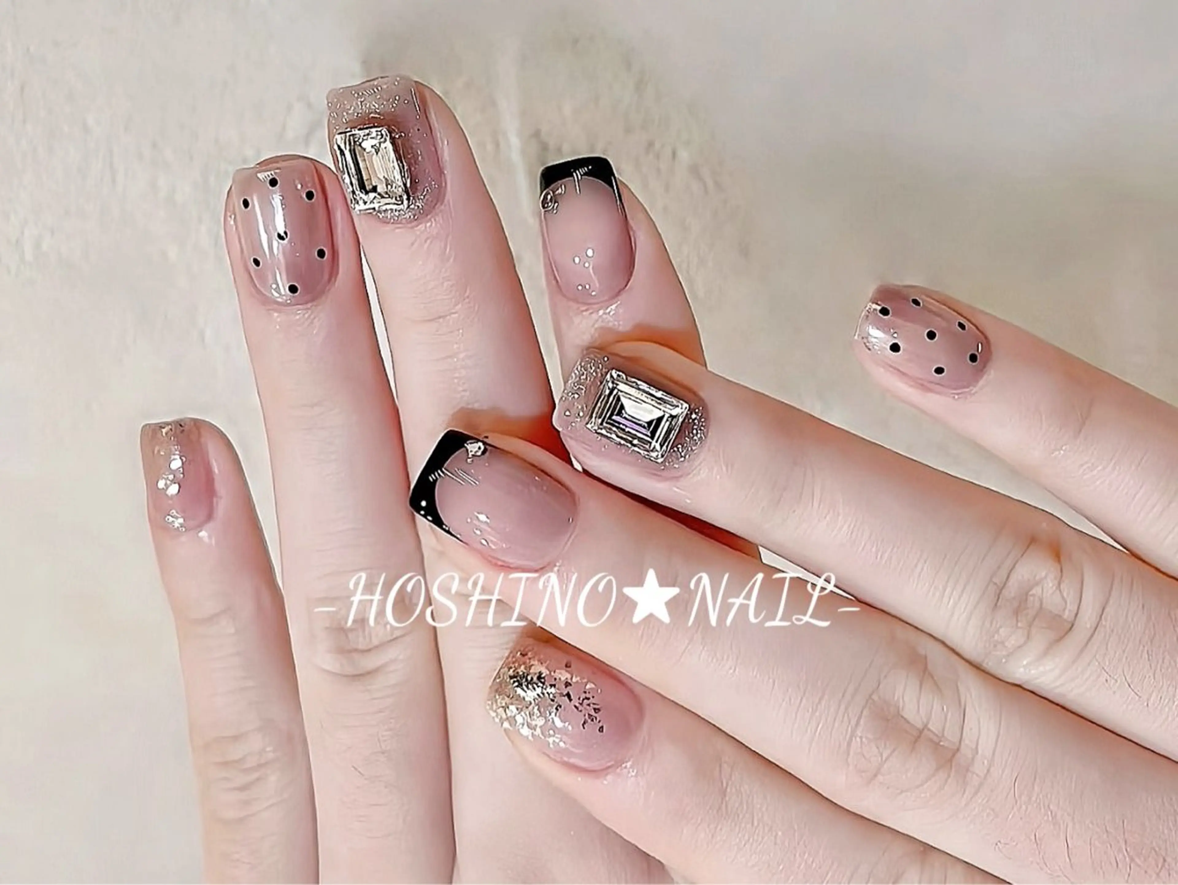 ネイル オーロラネイル チークネイル ドット フットネイル フレンチネイル ハンドネイル ★HOSHINO NAIL★新宿店のネイルデザイン