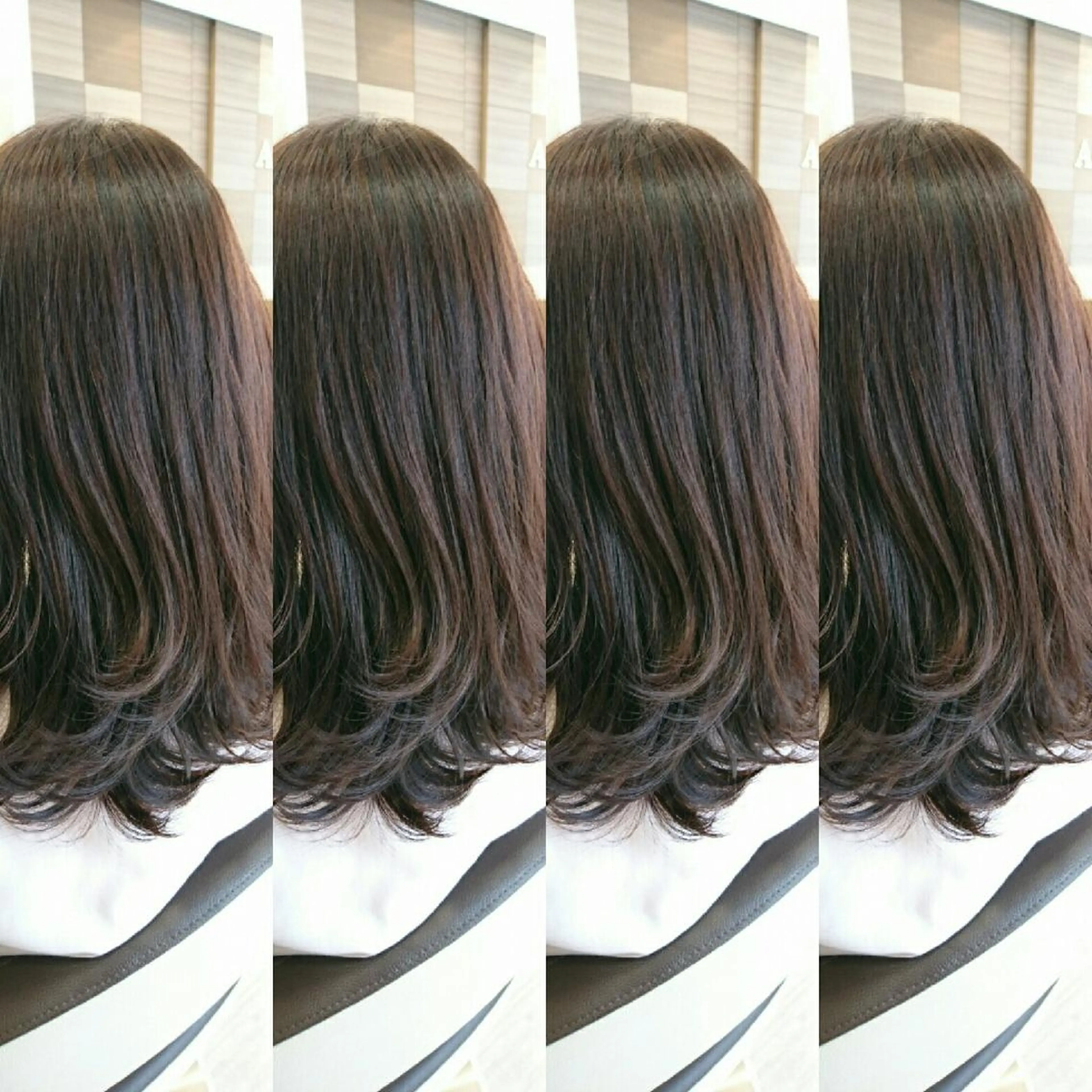 ミディアム カラー 面谷 一光のヘアスタイル