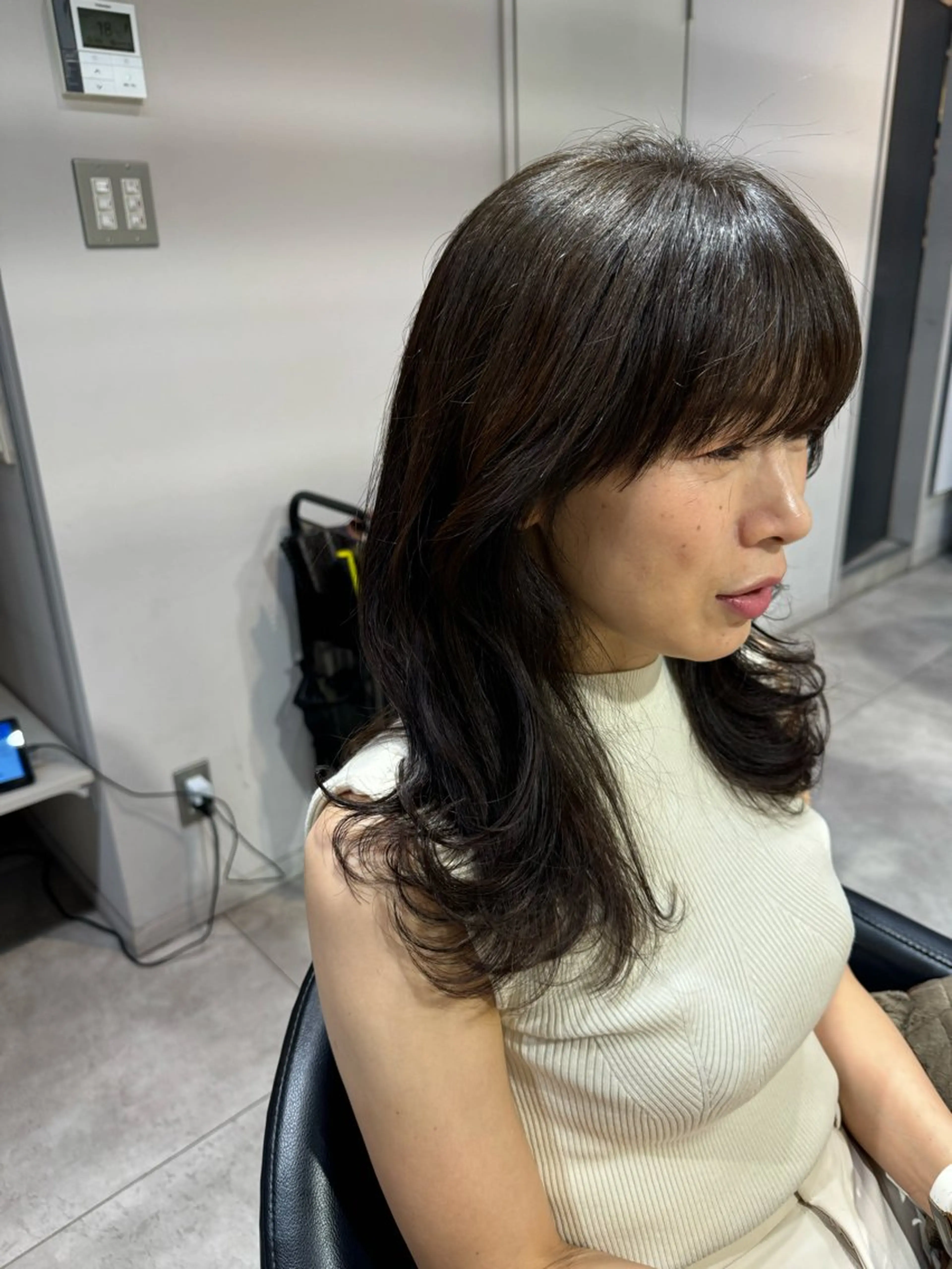 ミディアム カラー カット ヘアカラー トリートメント Dxxxx III所属・オシャレ女性目線の 大人メンズ❁⃘*.ﾟのヘアスタイル