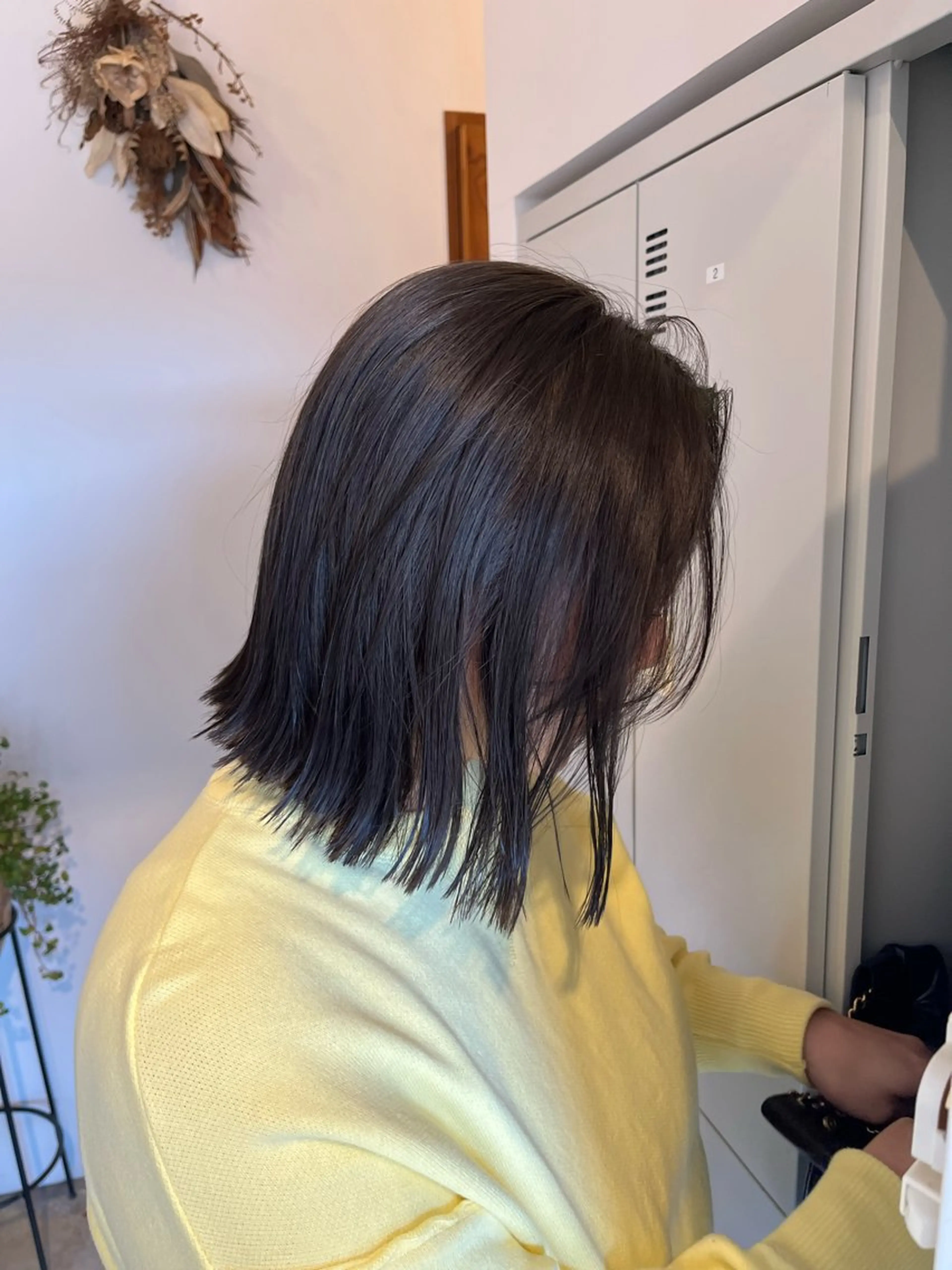 ショート 切りっぱなしボブ ボブ カット 堀内 美那のヘアスタイル
