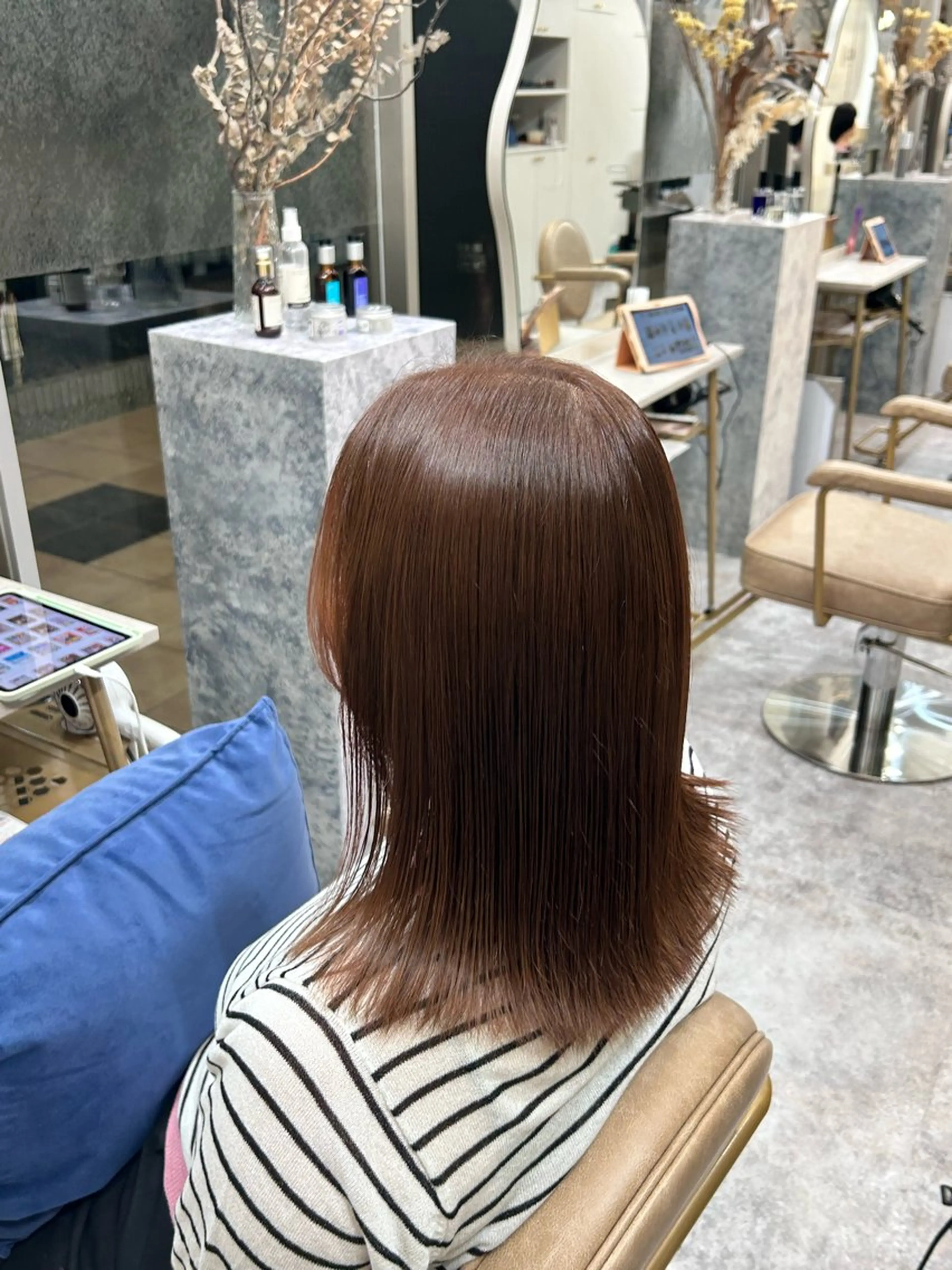 セミロング ヘアカラー sizuk Ririのヘアスタイル