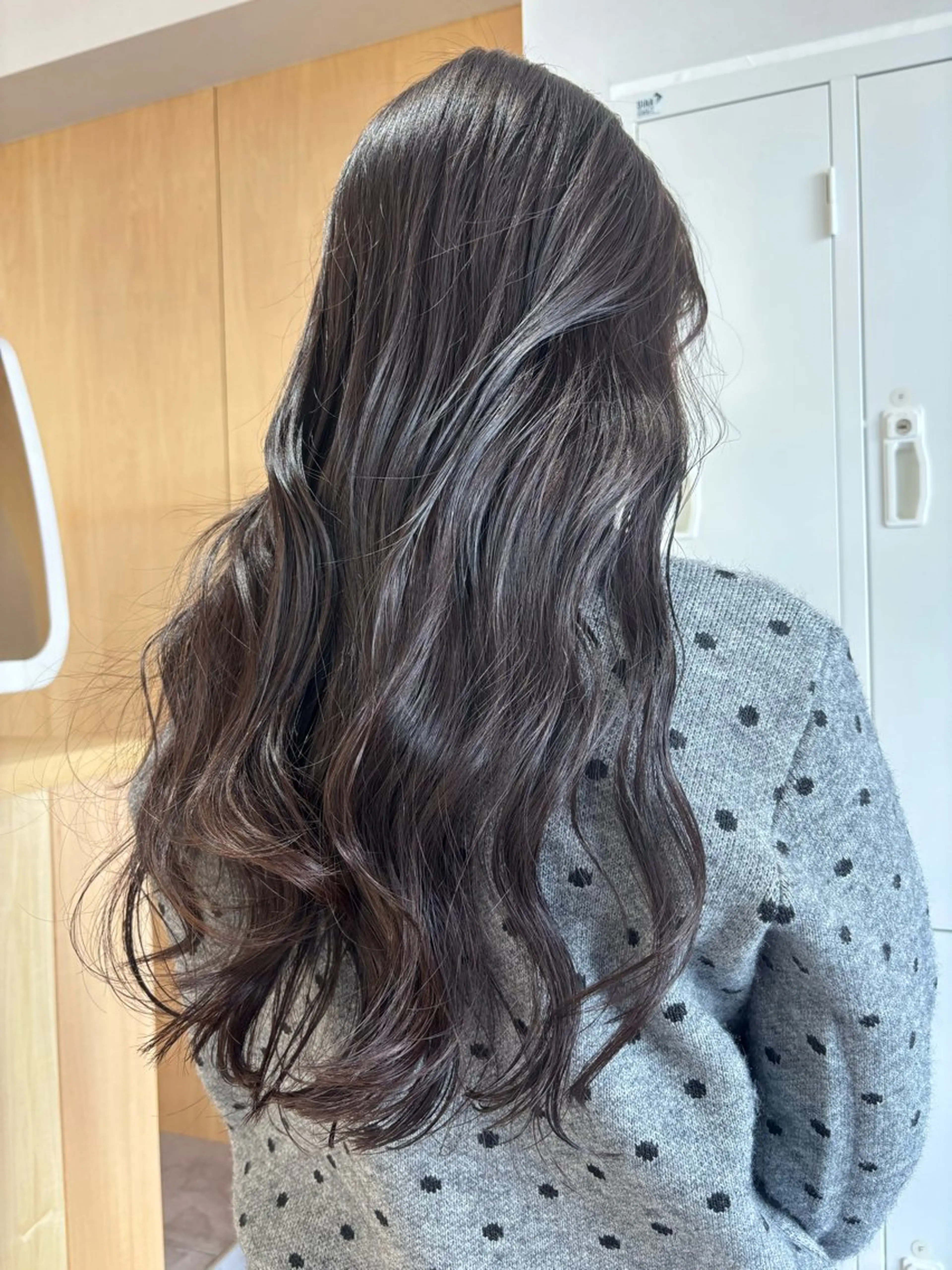 ロング カット ヘアカラー トリートメント ボブ/ベージュ /MIYUのヘアスタイル