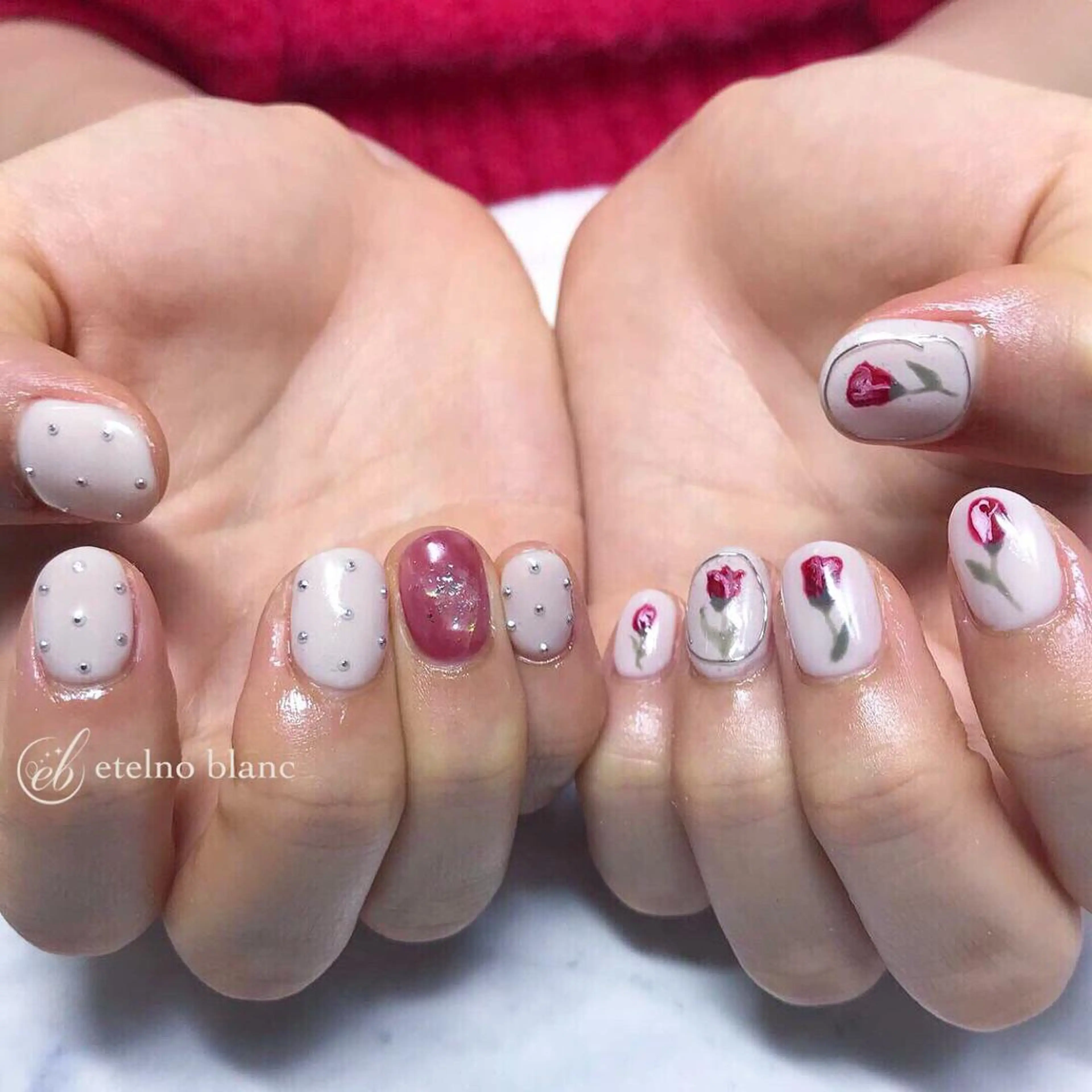 ネイル etelno blanc中目黒のネイルデザイン