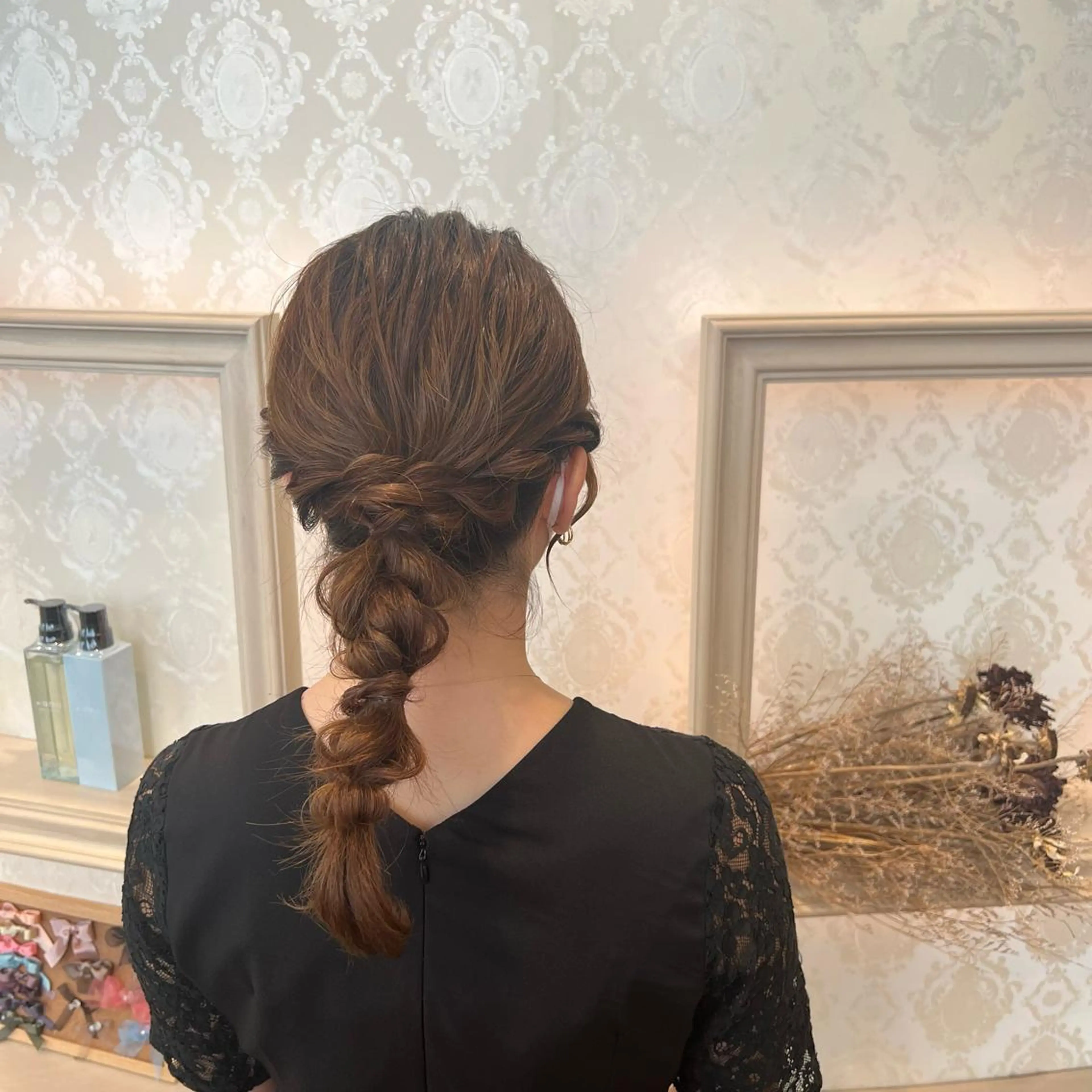 ヘアアレンジ ヘアセット SALOWIN川崎WEST店所属・🌷川崎/アレンジ/ 暖色ボブ/コトネ🌷のヘアスタイル