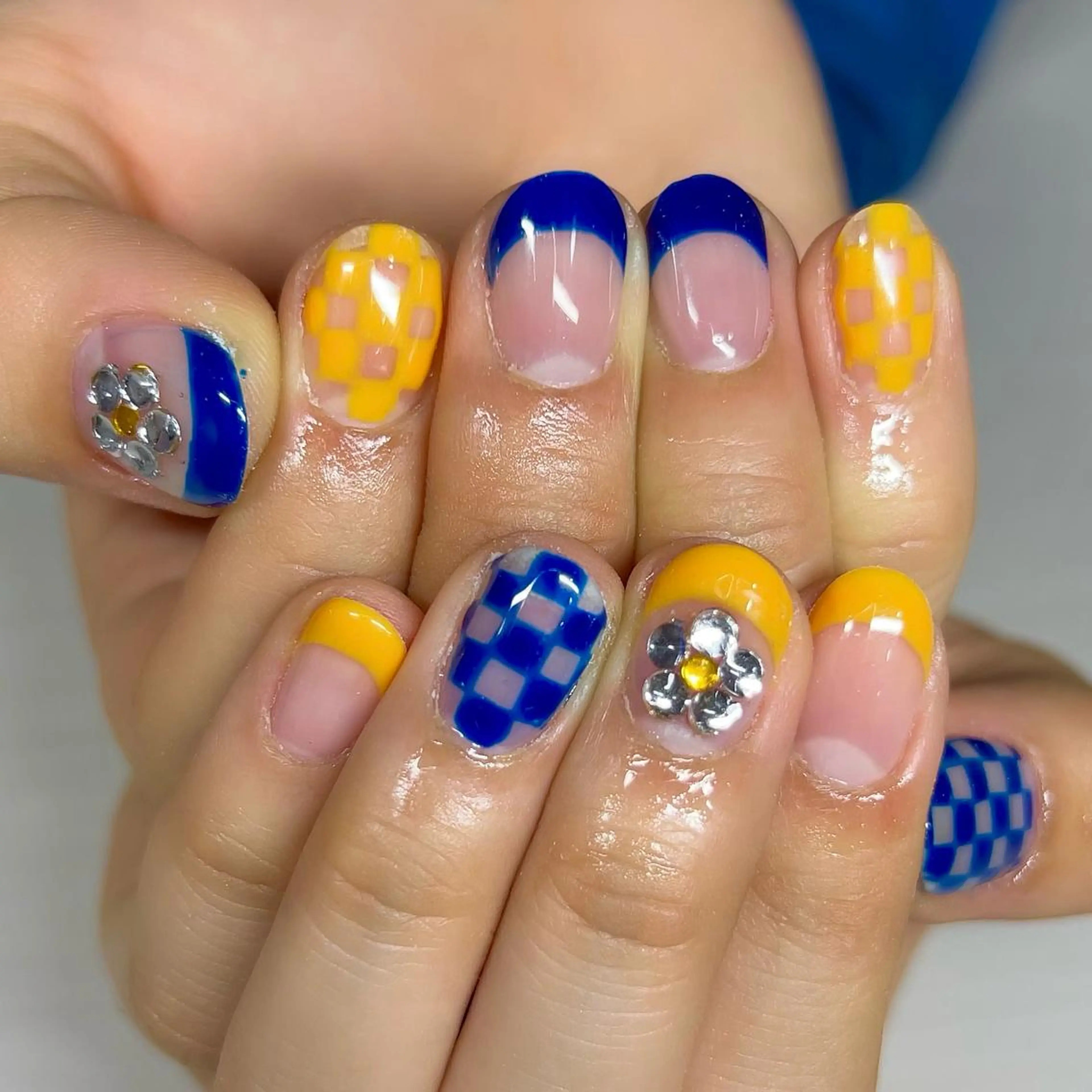 ネイル フレンチネイル ハンドネイル 【Yappy🌈】 💖P-tanaのネイルデザイン