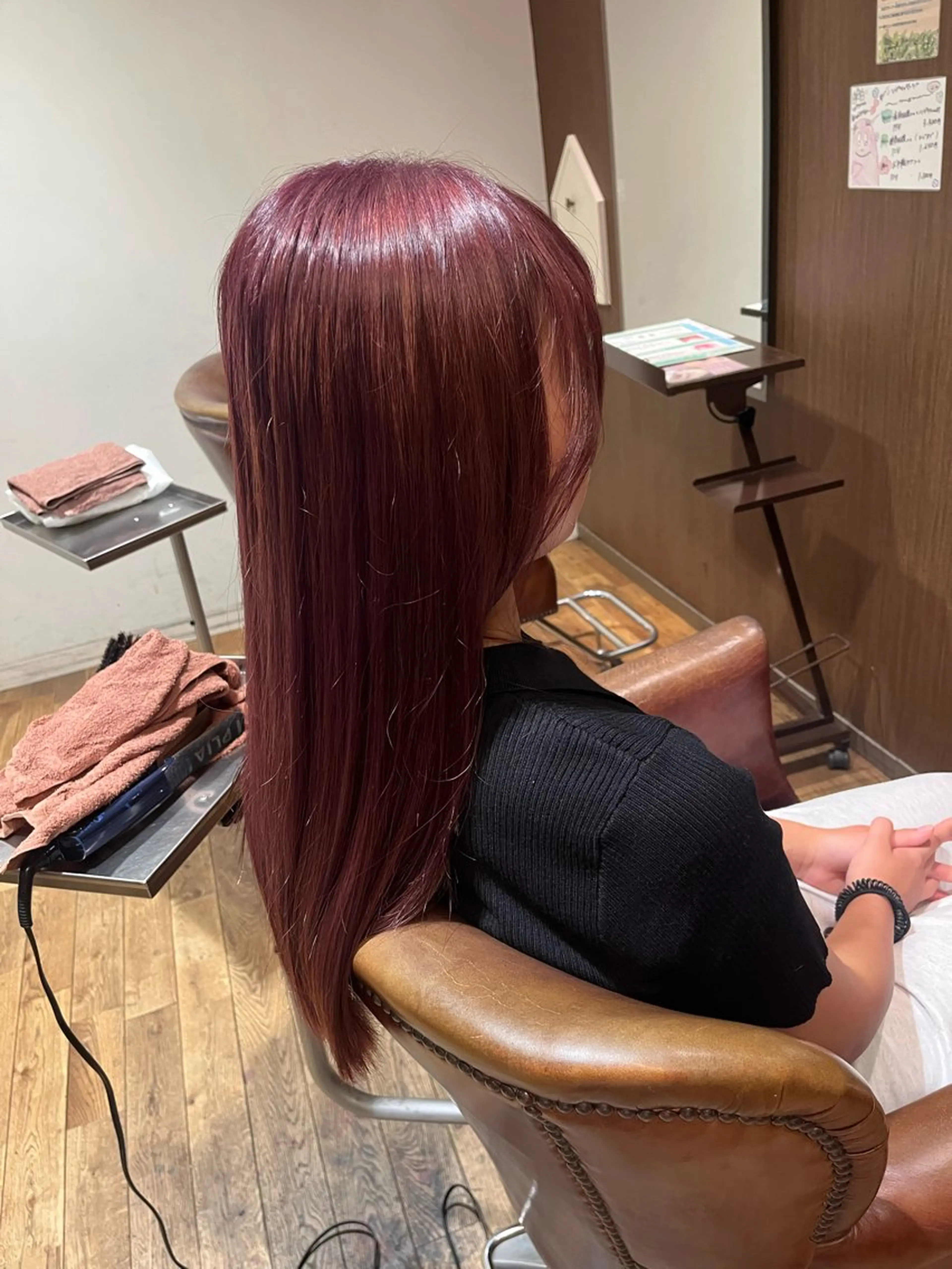 【平日のみ受付】女性限定カット＋カラー/3㎝以上切らせていだだける方【予約リクエスト】からメッセージお願いいたしますの写真