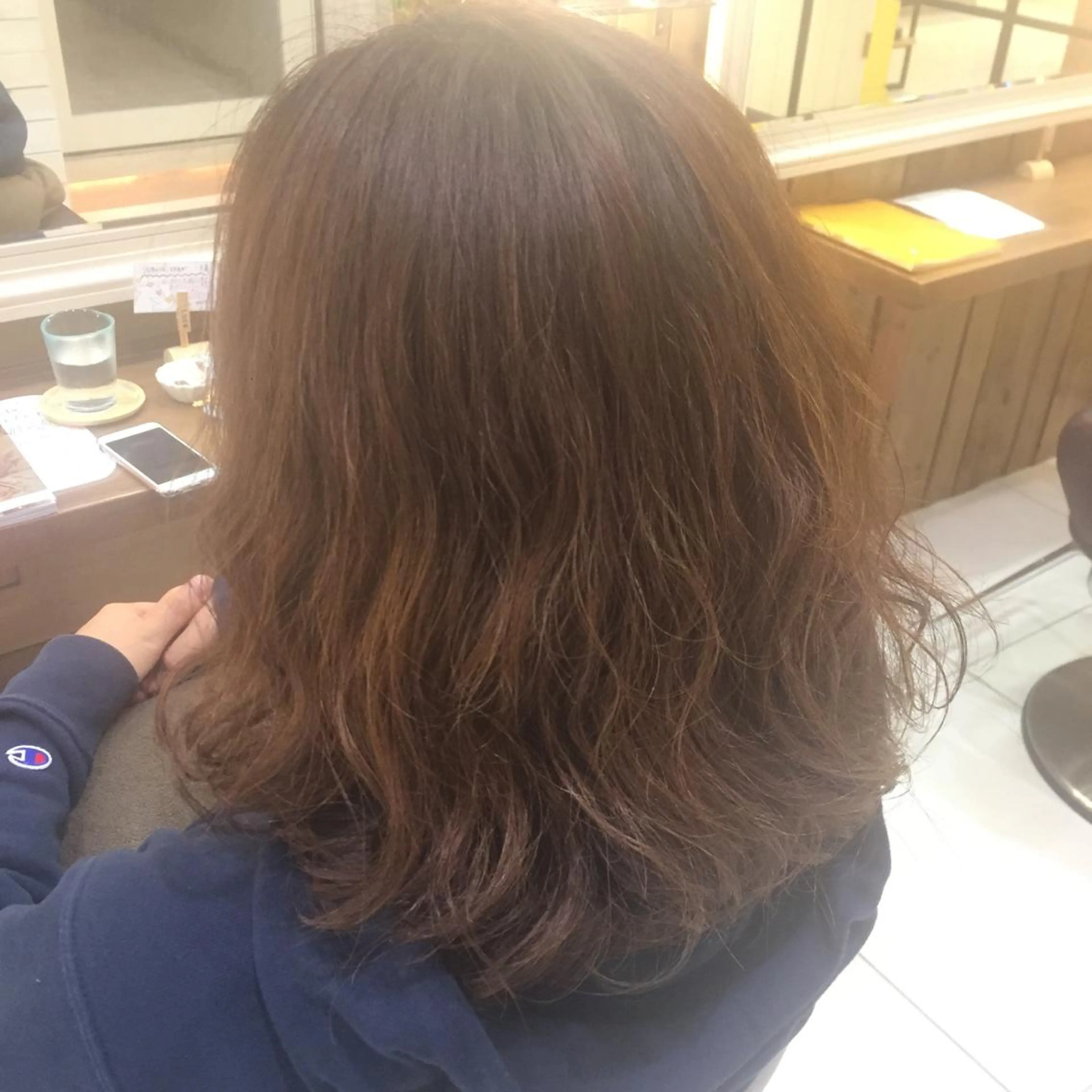 ミディアム 黒田瀬奈/ボブ まろやかベージュのヘアスタイル