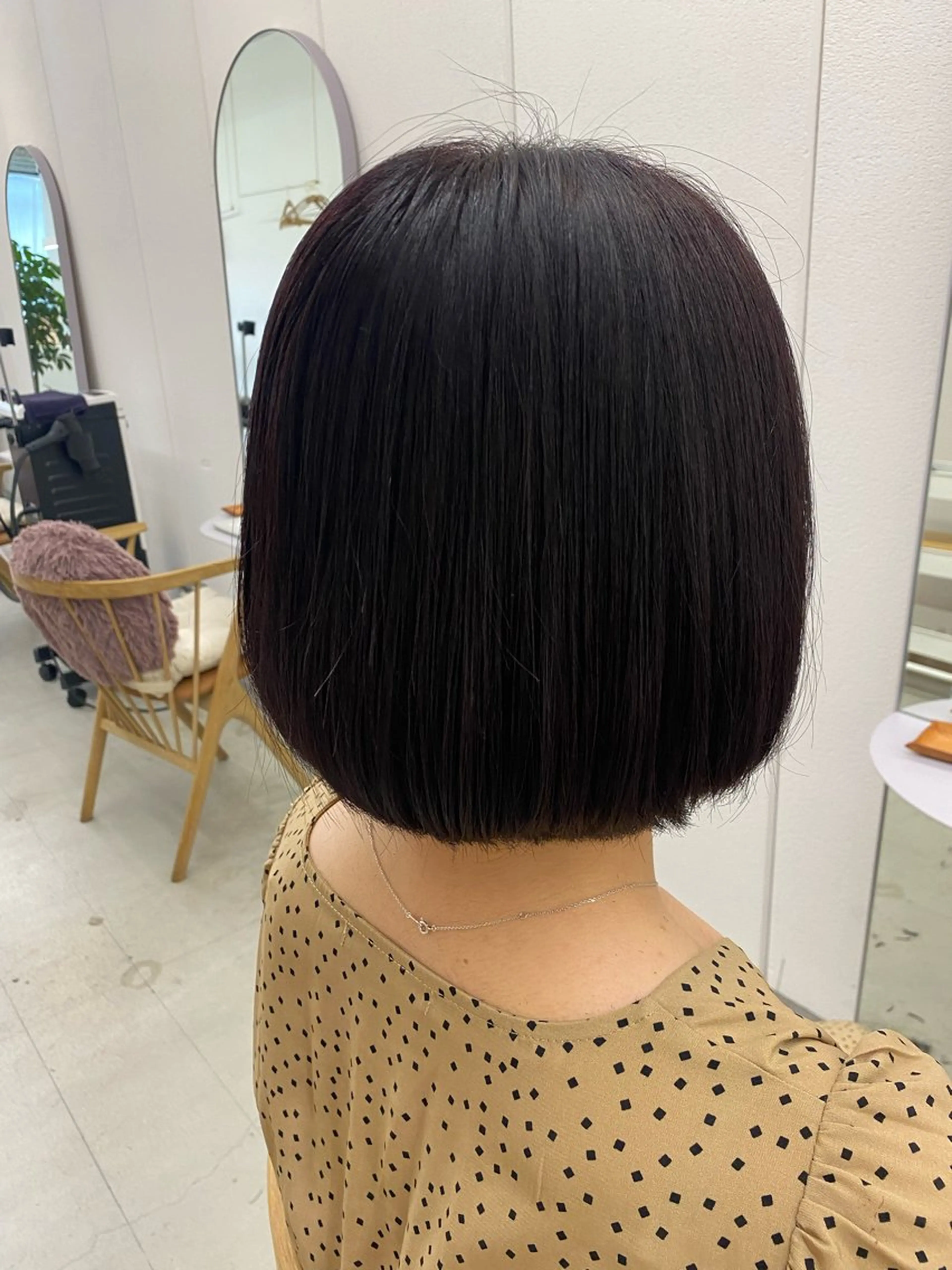 ミディアム カット ヘアカラー トリートメント 🌻花屋併設🌻濱 幸帆のヘアスタイル