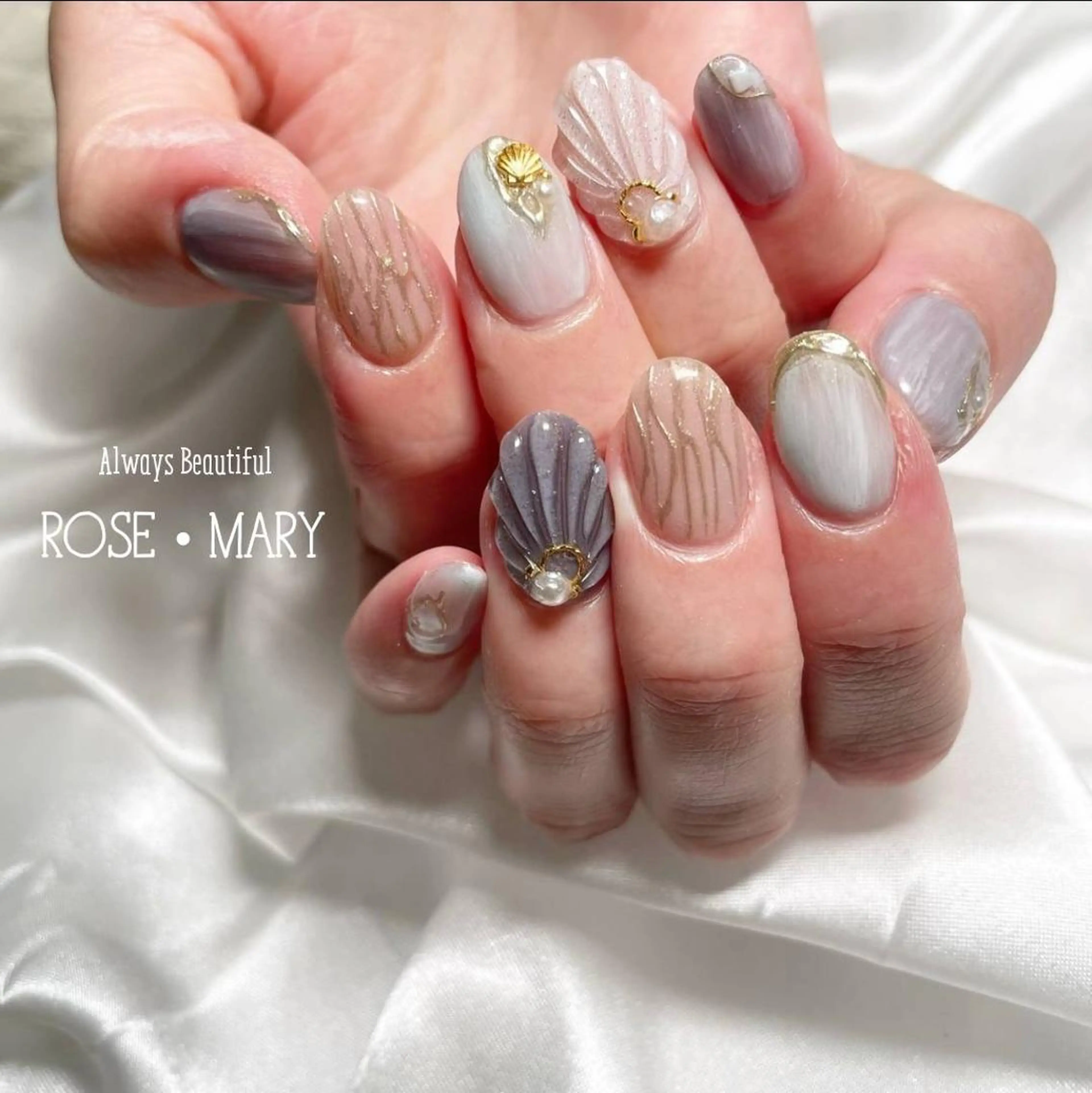 ネイル ハンドネイル ROSE・ MARY 鈴木のネイルデザイン