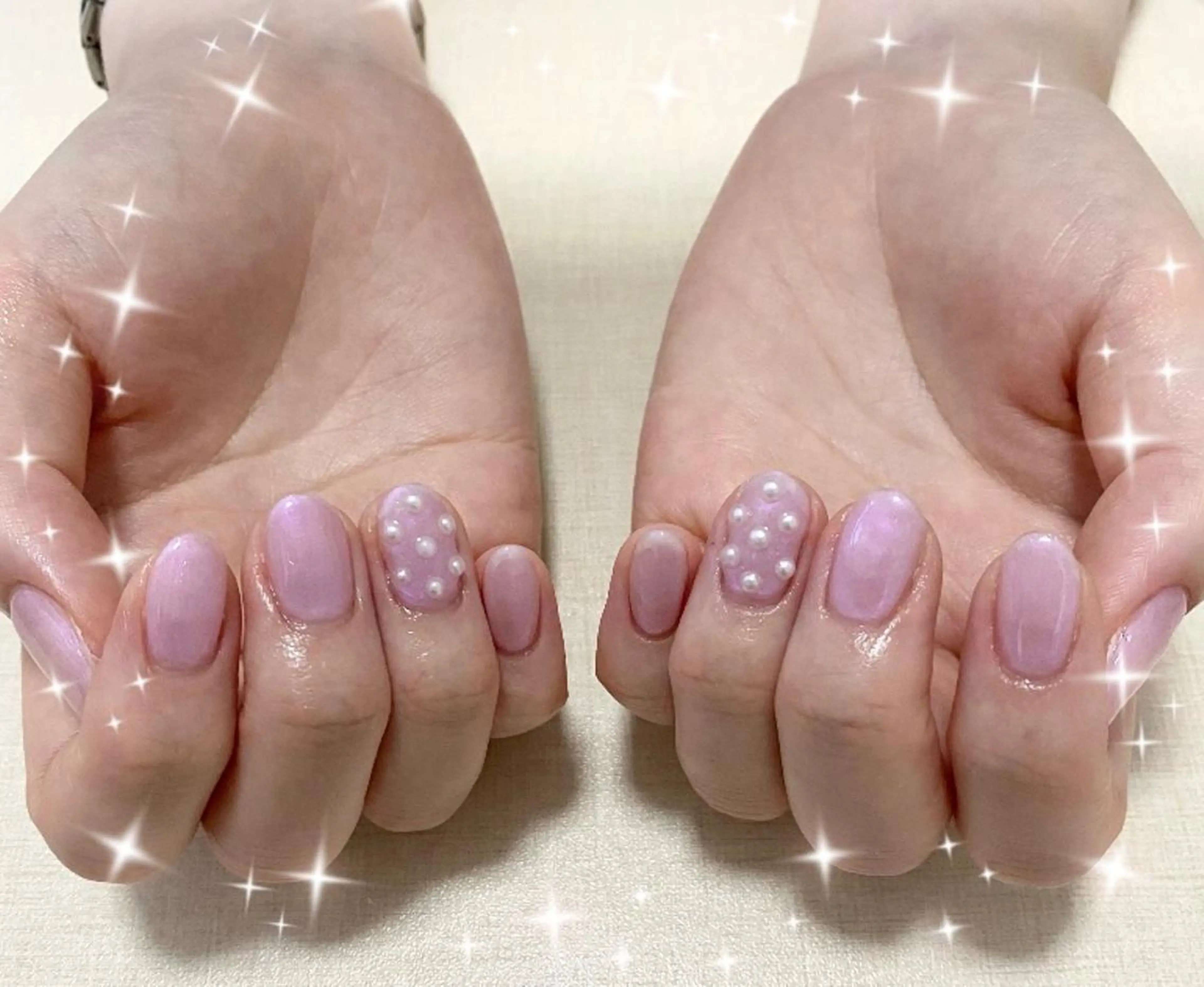 ネイル シンプルネイル ハンドネイル わたなべ さやかのネイルデザイン