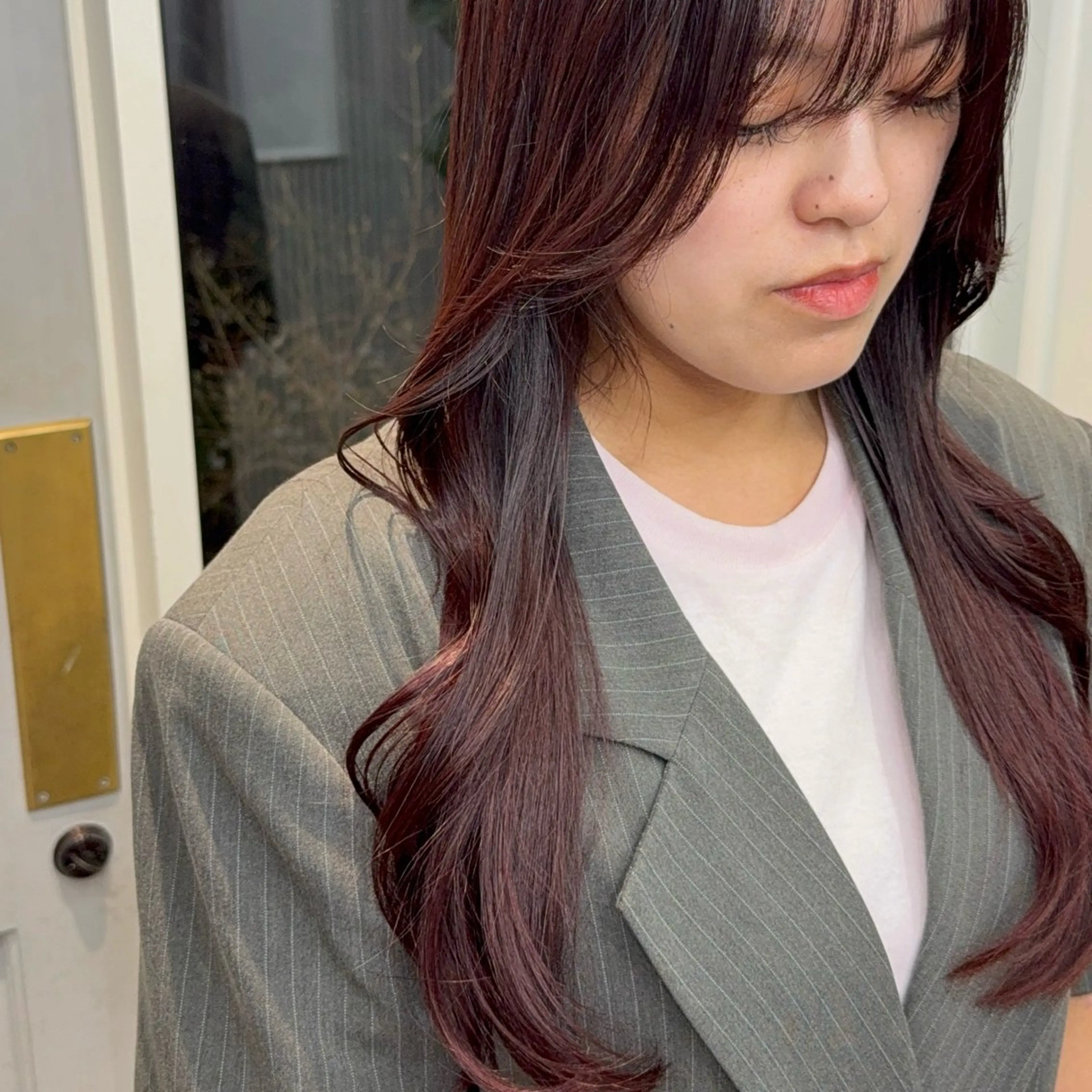 ロング カラー ヘアカラー Lomalia もえかのヘアスタイル