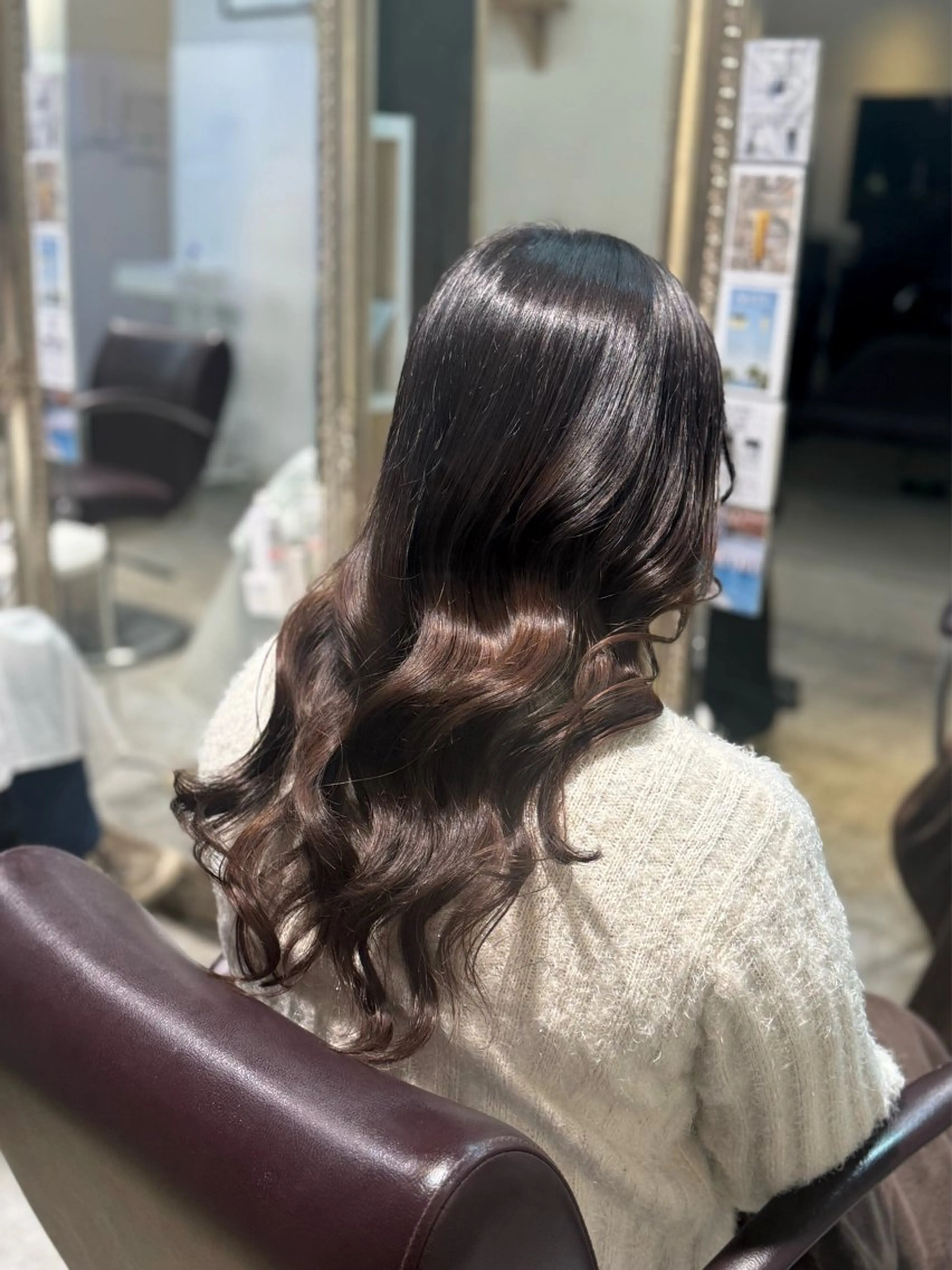 セミロング ヘアアレンジ トリートメント 暖色カラー/nail / miu 🌺❤︎のネイルデザイン