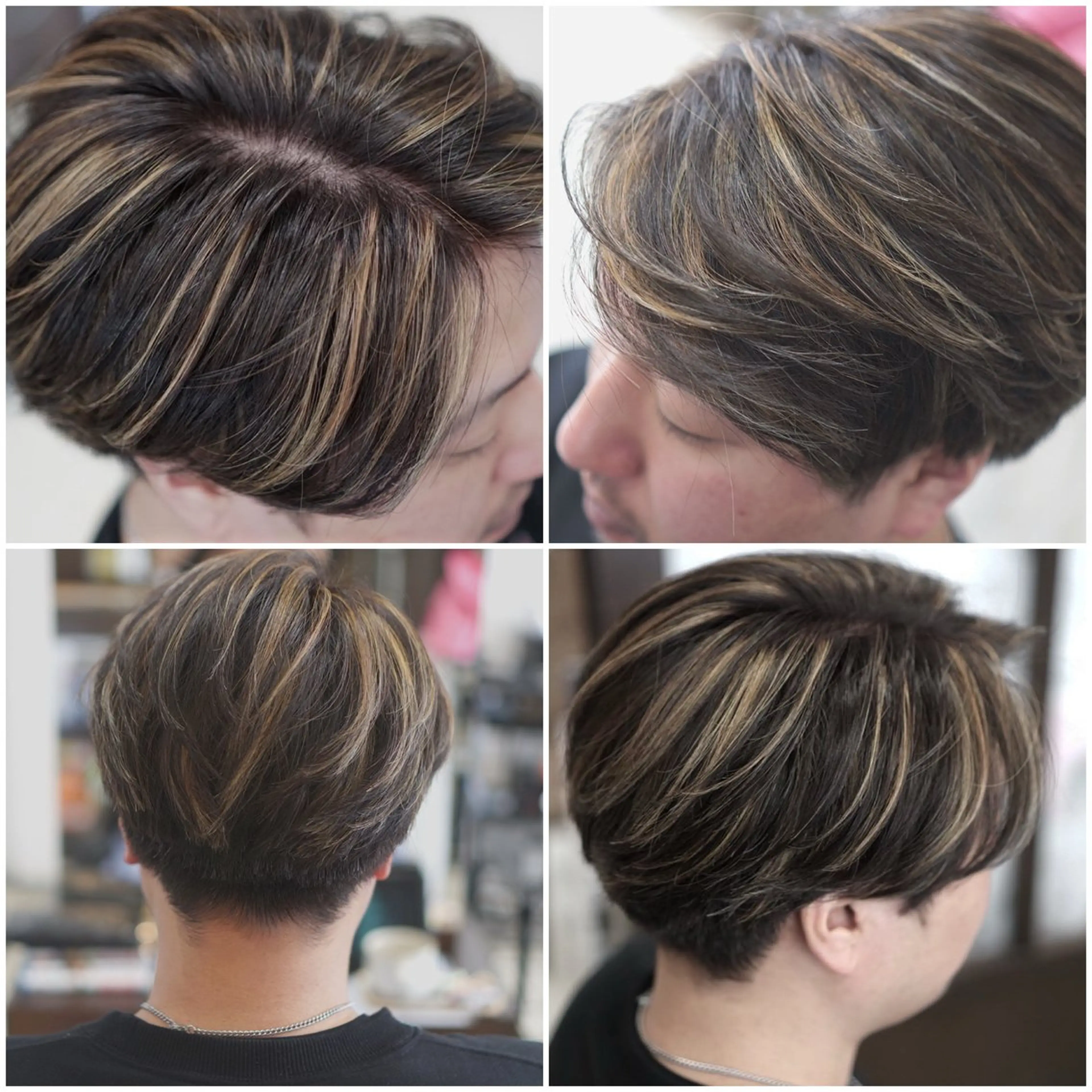 ショート メンズ カット ヘアカラー トリートメント 中島 剛のヘアスタイル