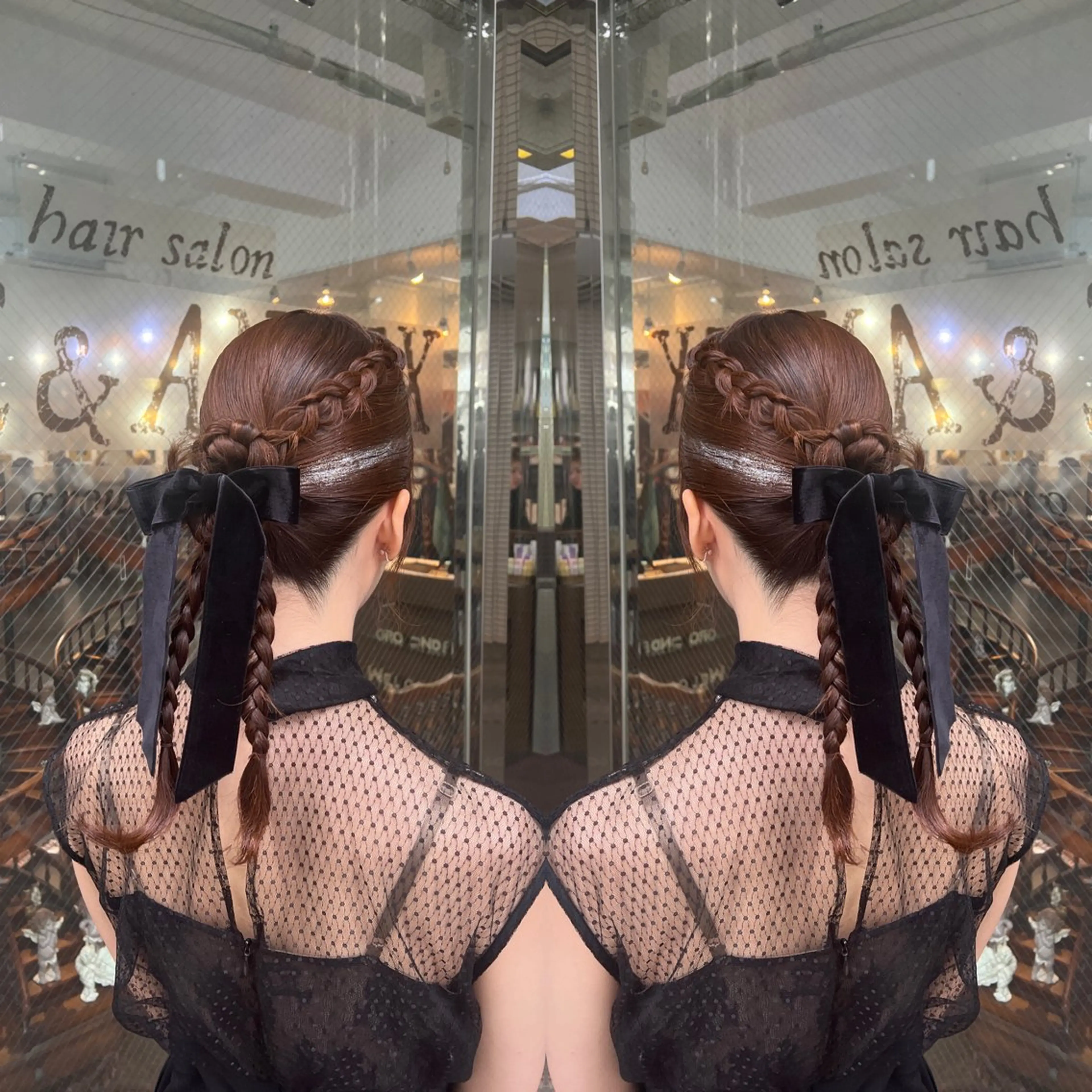 ロング ヘアアレンジ ヘアセット レイヤー/ボブ/ ミニボブ/AOIのヘアスタイル