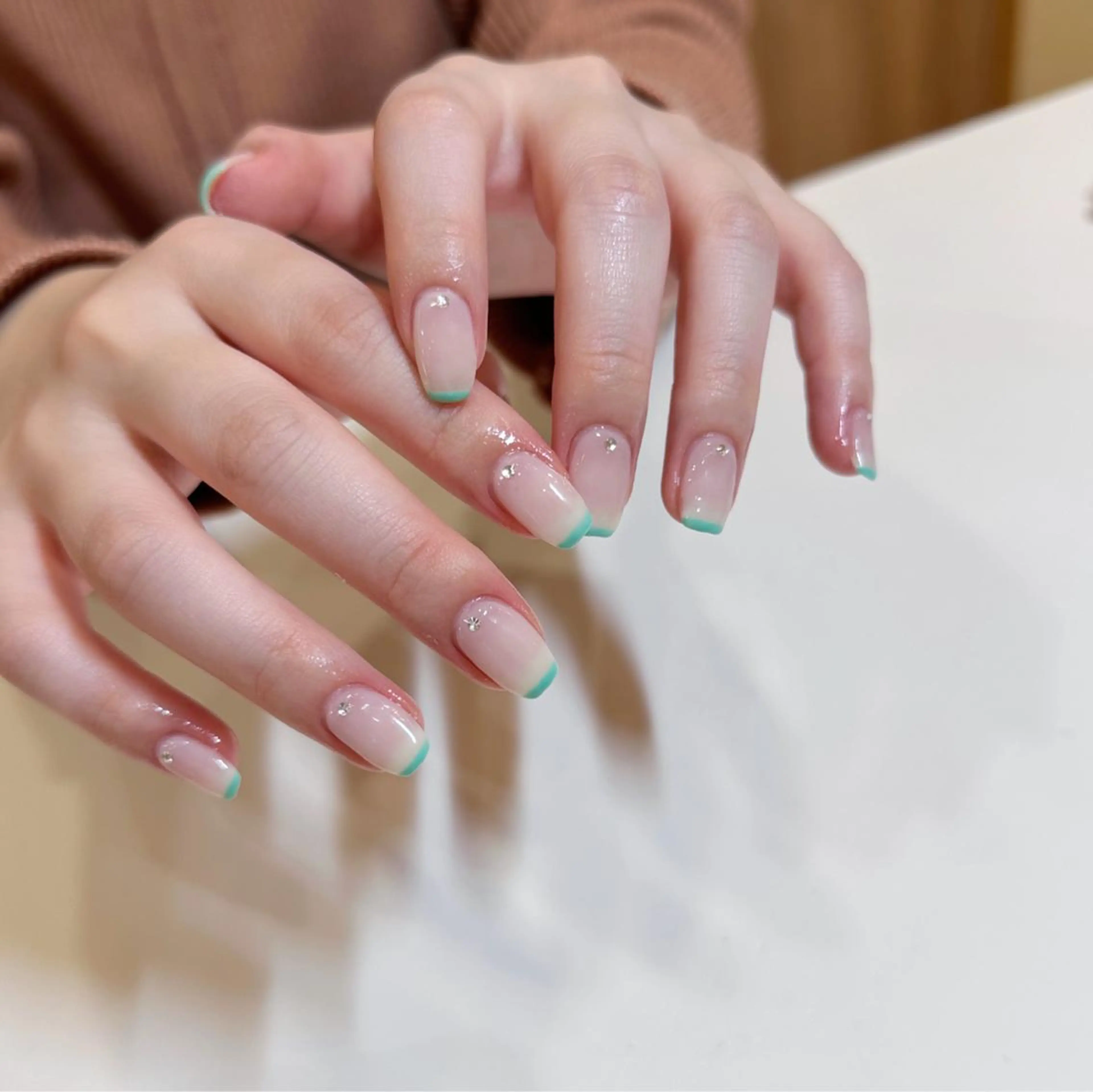 ネイル ハンドネイル 𝕄𝕚𝕪𝕦🤍 自由が丘⌇パラジェルのネイルデザイン