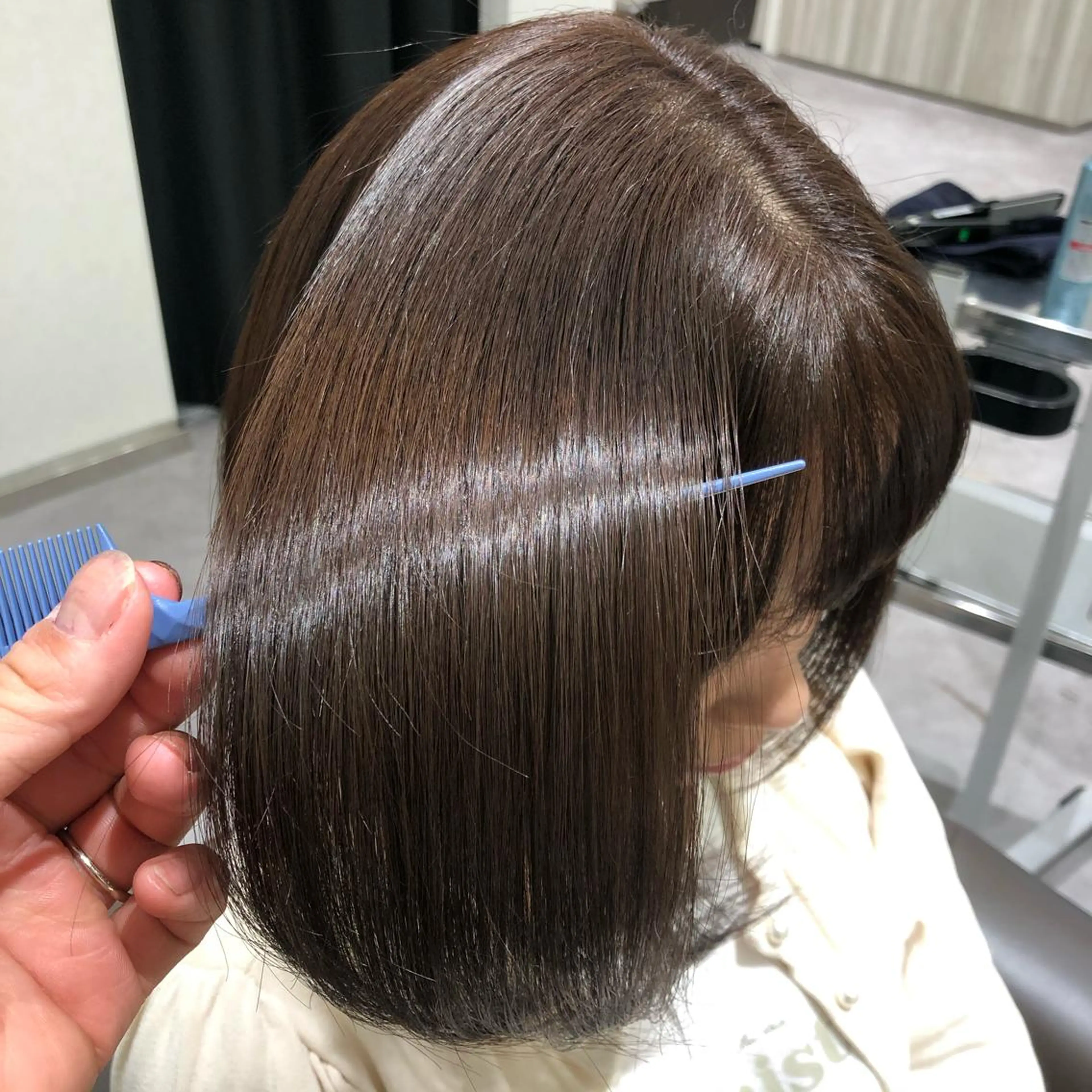 ミディアム ムトウセイマ/艶髪 /艶ケアWブリーチのヘアスタイル