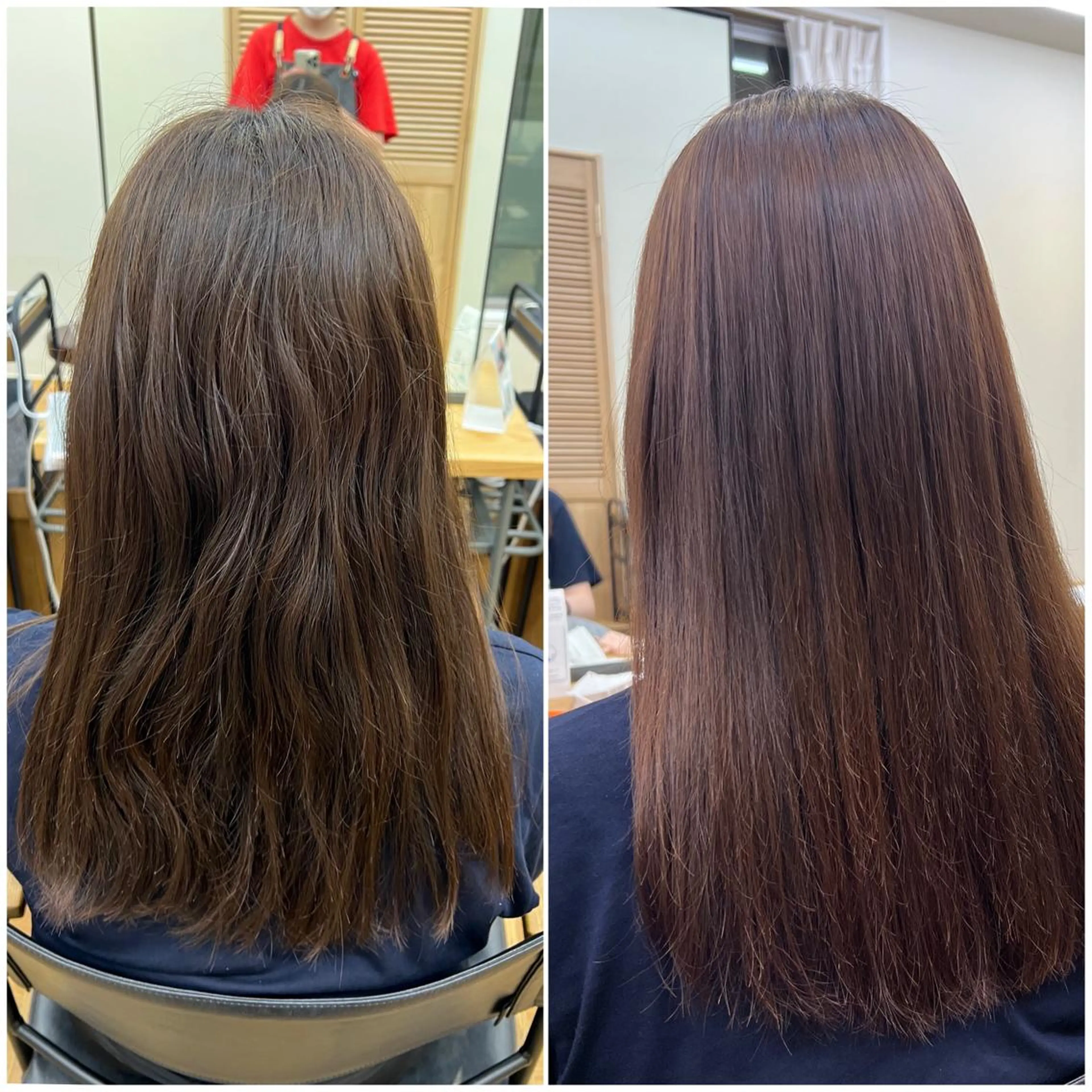 ミディアム 縮毛矯正 🐋湊 ゆうき /レイヤーカット🫧のヘアスタイル