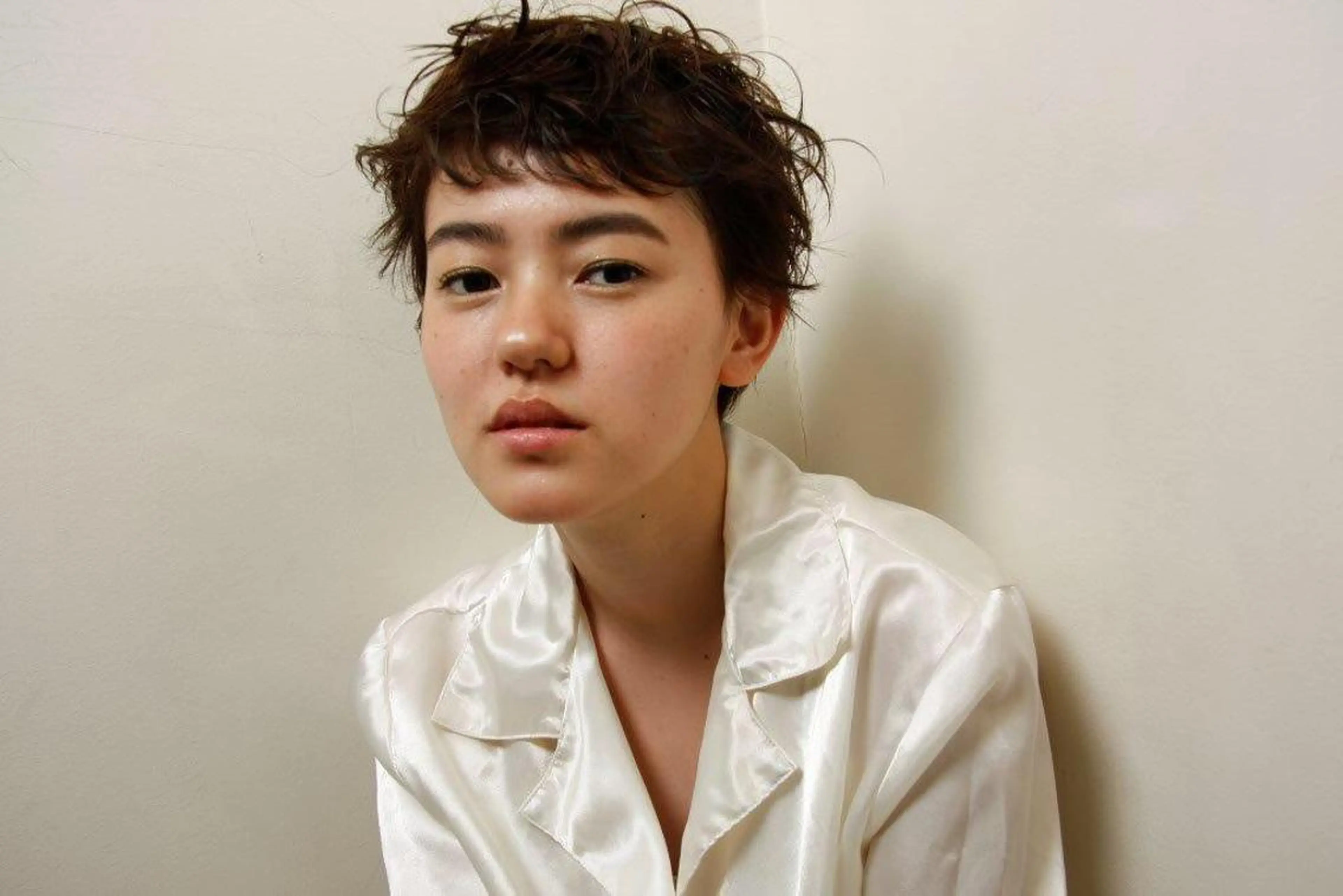 ショート パーマ ベリーショート アッシュ ボブ くせ毛 外国人風カラー ミヤギ リュウキのヘアスタイル