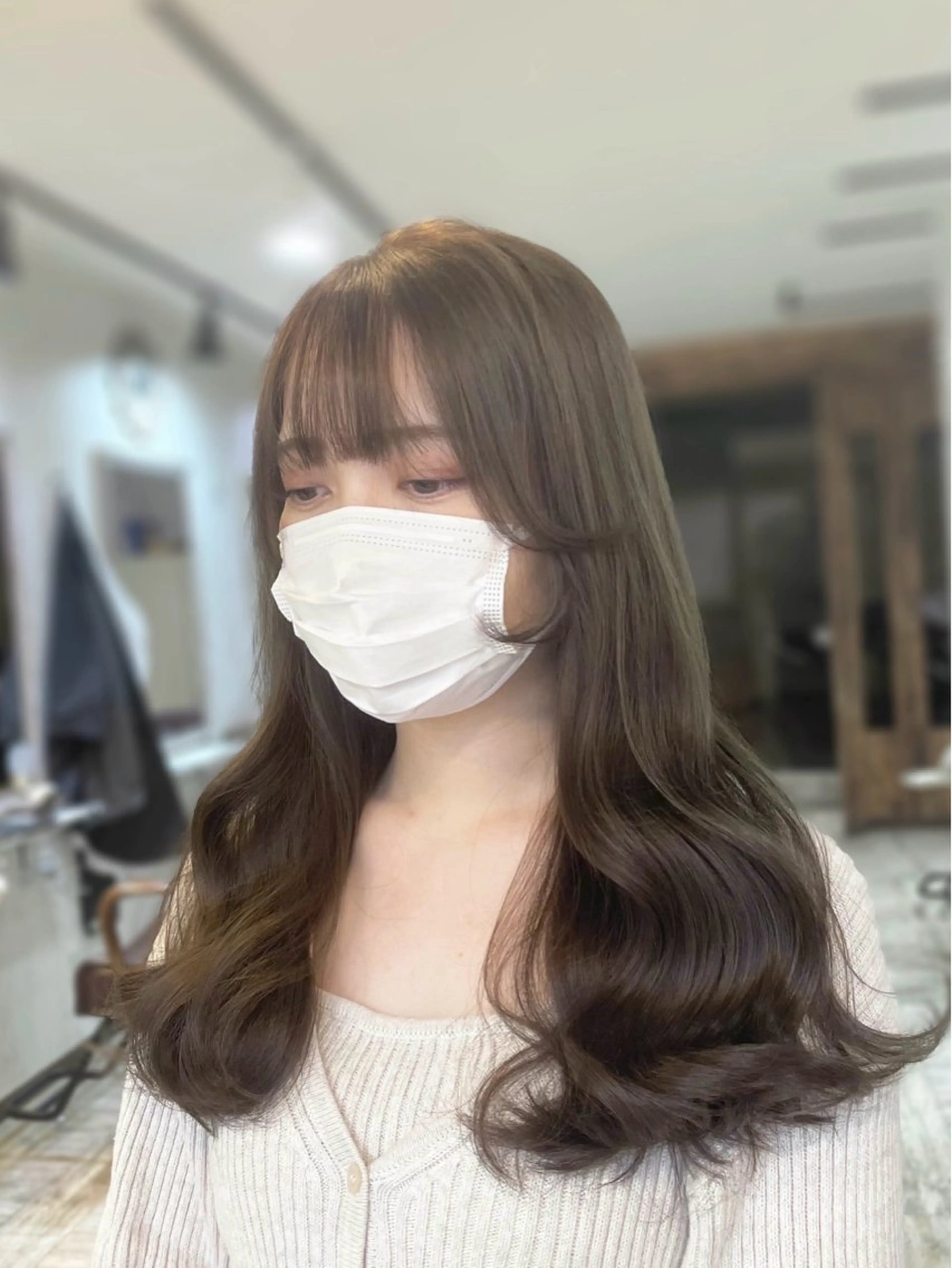 ロング カラー ベージュカラー ブリーチ ダブルカラー ブリーチなしカラー カット ヘアカラー トリートメント motel所属・モデルや芸能人も通う ✨マンツーマンサロンのヘアスタイル