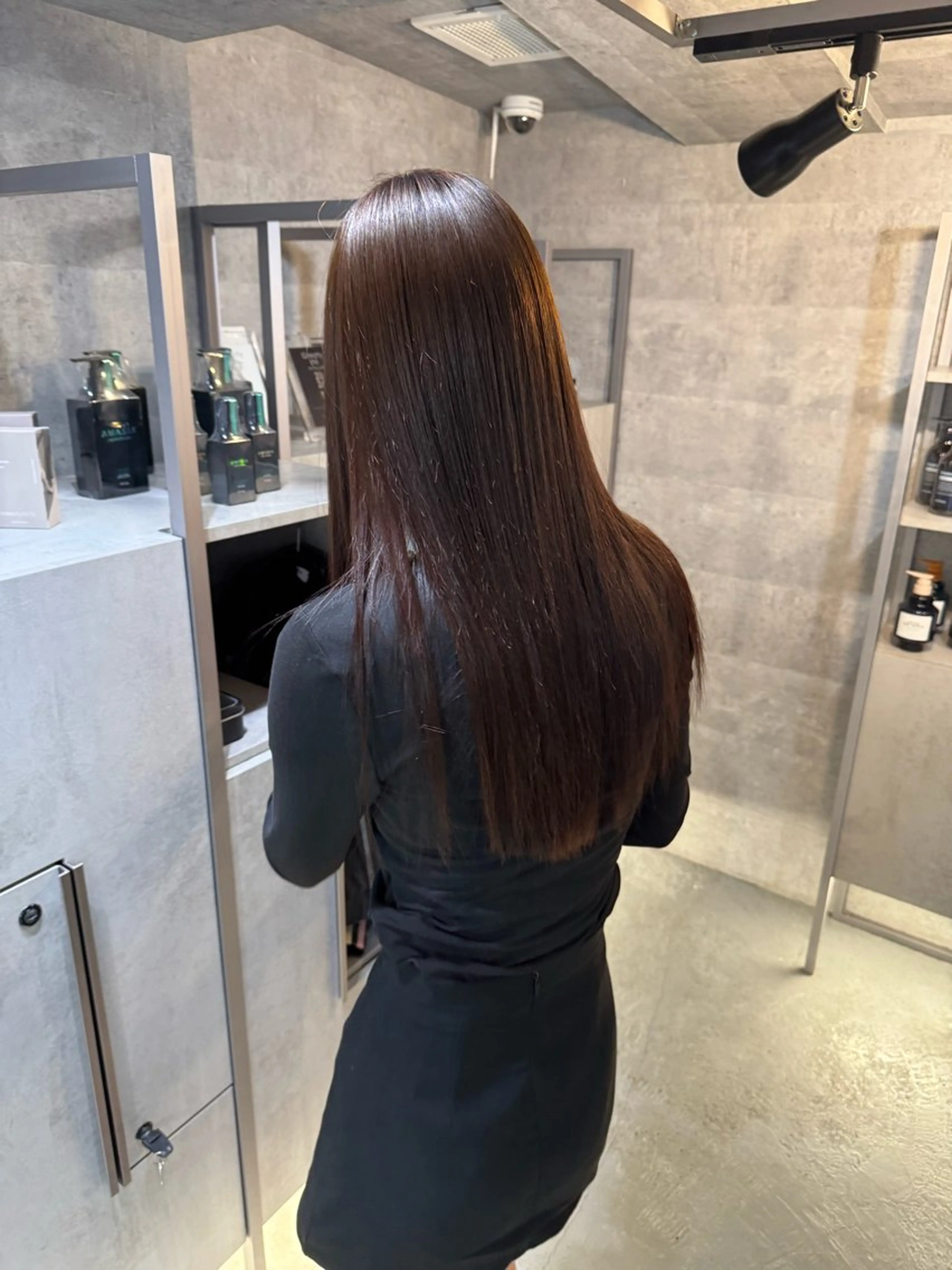 ロング カット 縮毛矯正 あなたのお悩み改善" You"💚❤️💛のヘアスタイル