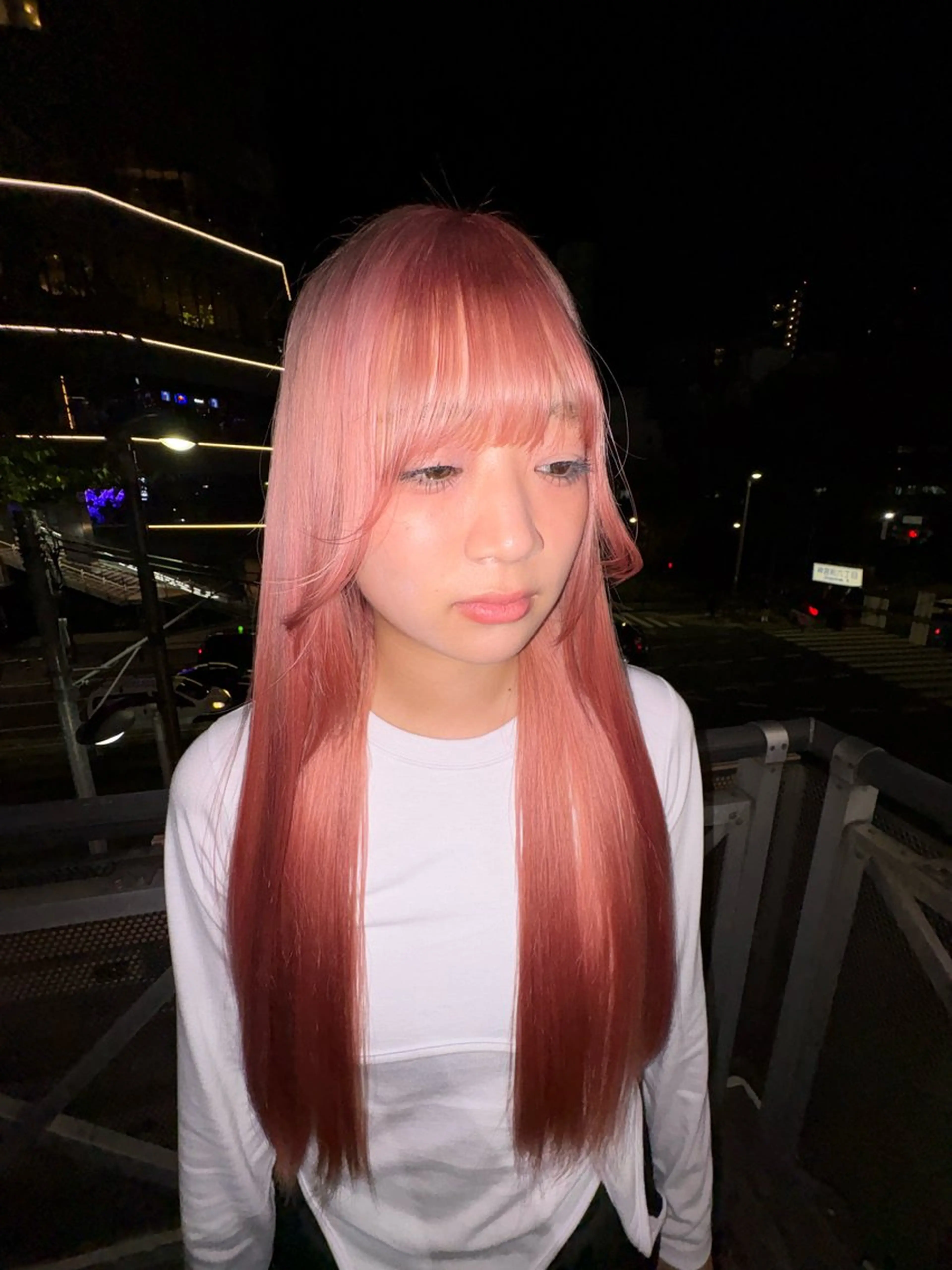 ロング カラー ピンクカラー ヘアカラー driP.by HAVANA所属・ケアブリーチ／パーマ 工藤のヘアスタイル