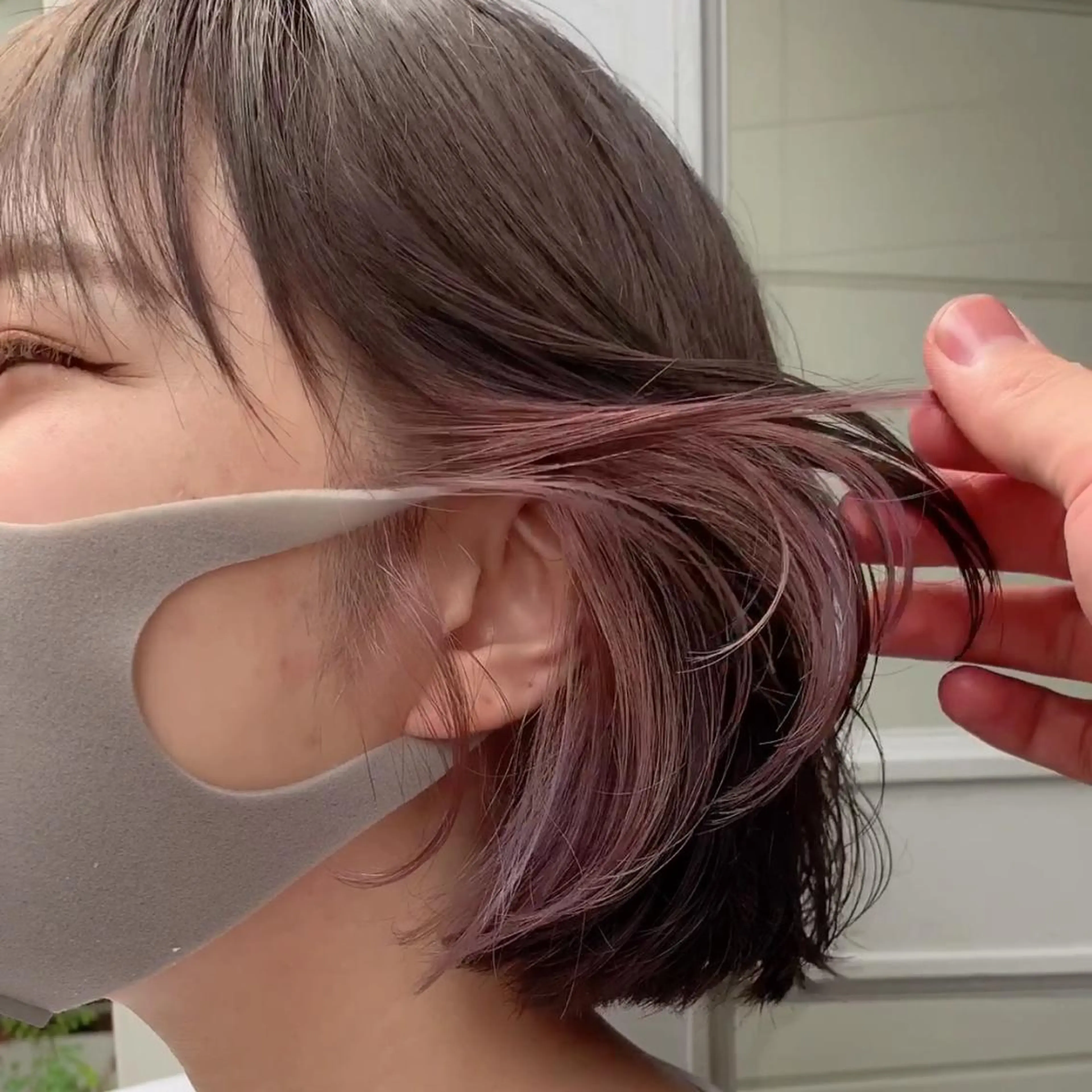 ショート カラー インナーカラー カット ヘアカラー トリートメント ヘッドスパ ヘアセット 大人可愛い透明感🌟 小顔・韓国髪🌟野中のヘアスタイル