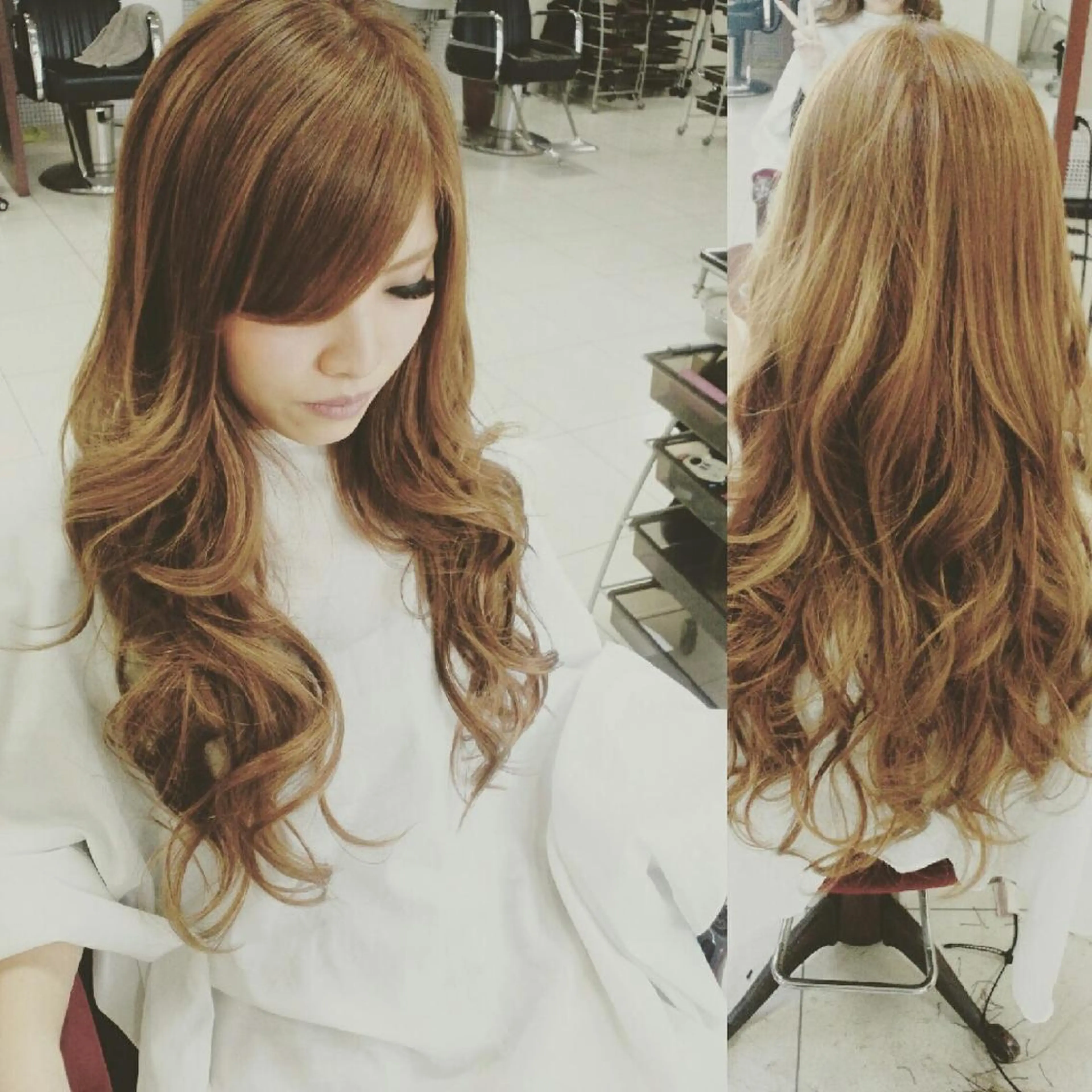 ロング パーマ カット ヘアカラー パーマ トリートメント メテオ取扱✨美髪 矯正✨HiroNYのヘアスタイル
