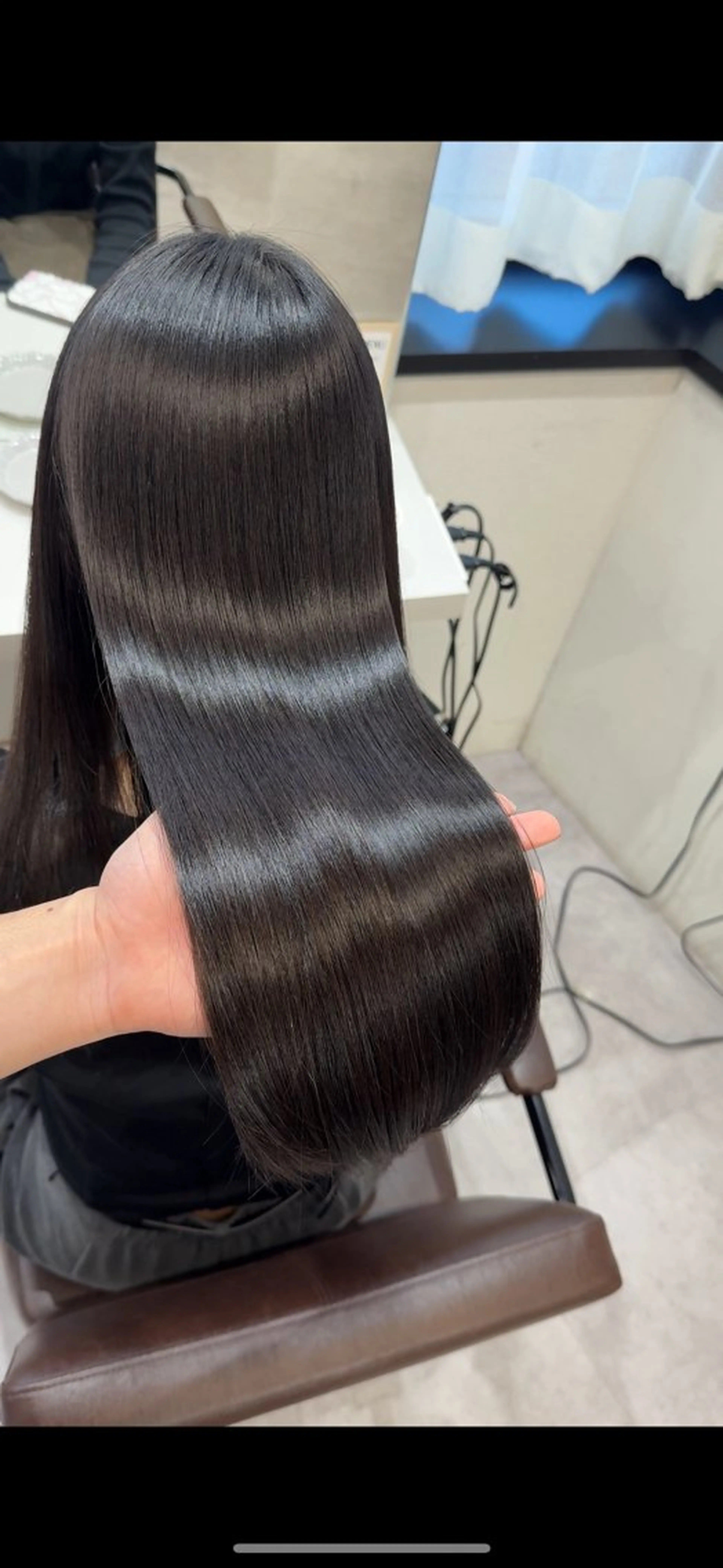 ロング 髪質改善 縮毛矯正 トリートメント 酸性ストレート カット 縮毛矯正 トリートメント 髪質改善×縮毛矯正 Core梅田　片山のヘアスタイル