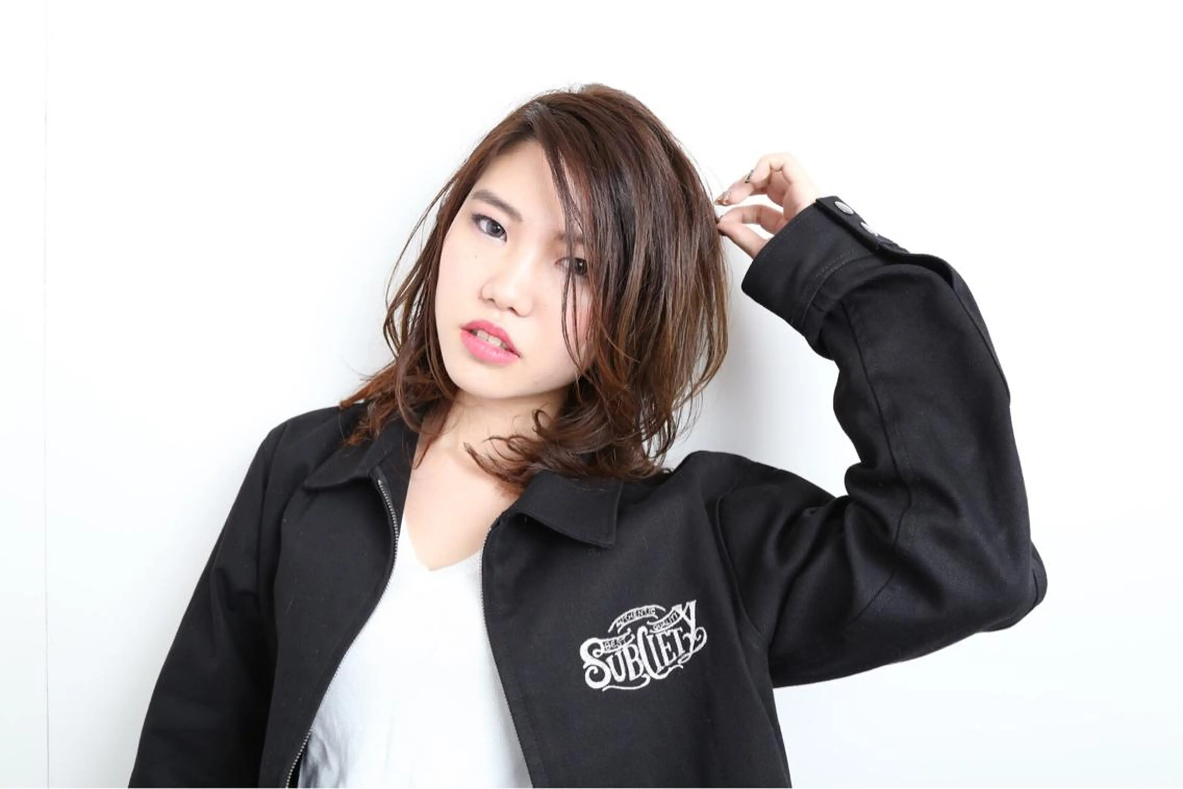 ミディアム セミロング ロング カラー パーマ ヘアアレンジ 高橋 隆一のヘアスタイル