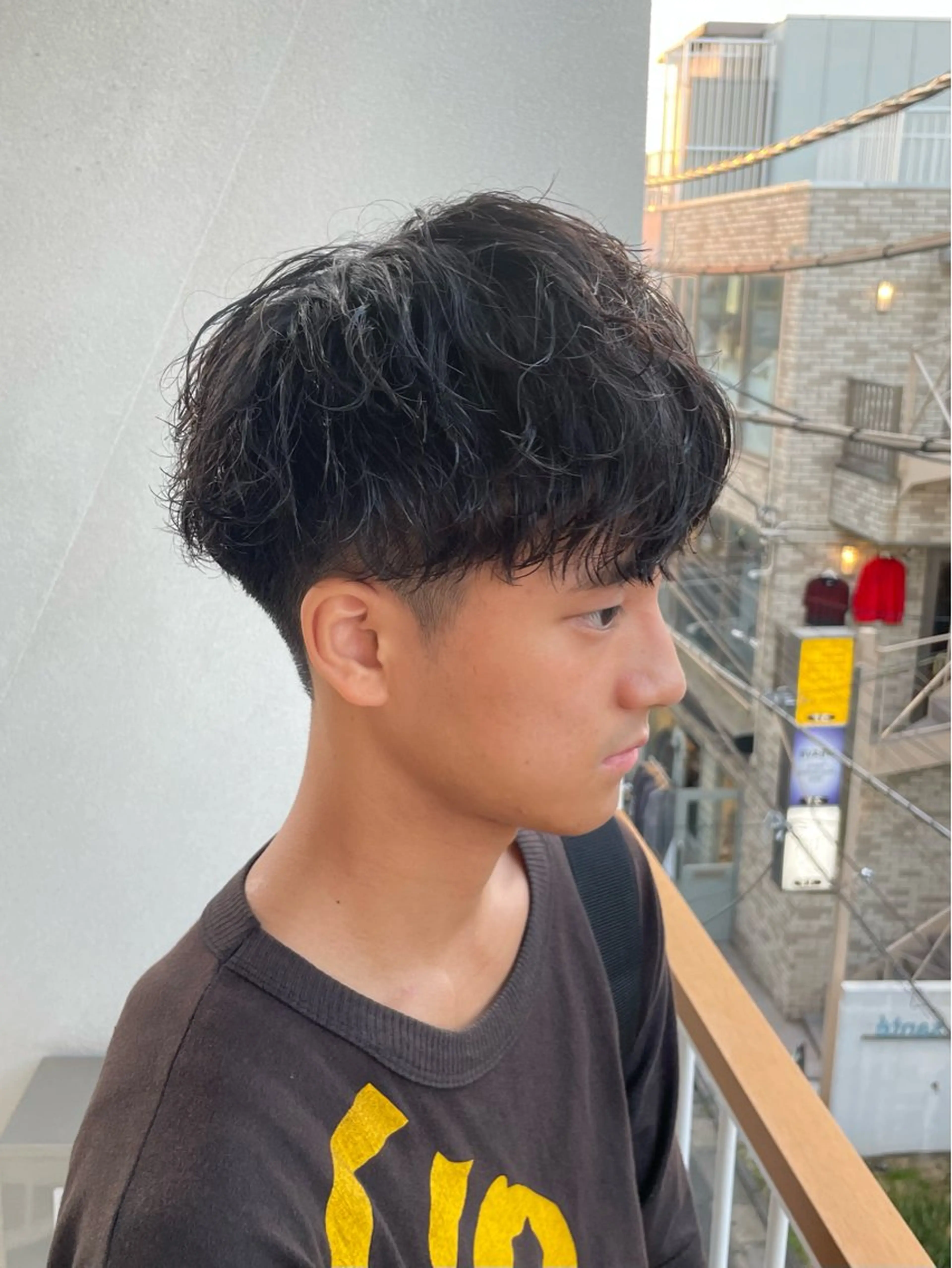 パーマ メンズ パーマ トリートメント ヘアセット メンズモテパーマ💙 fuwaのヘアスタイル