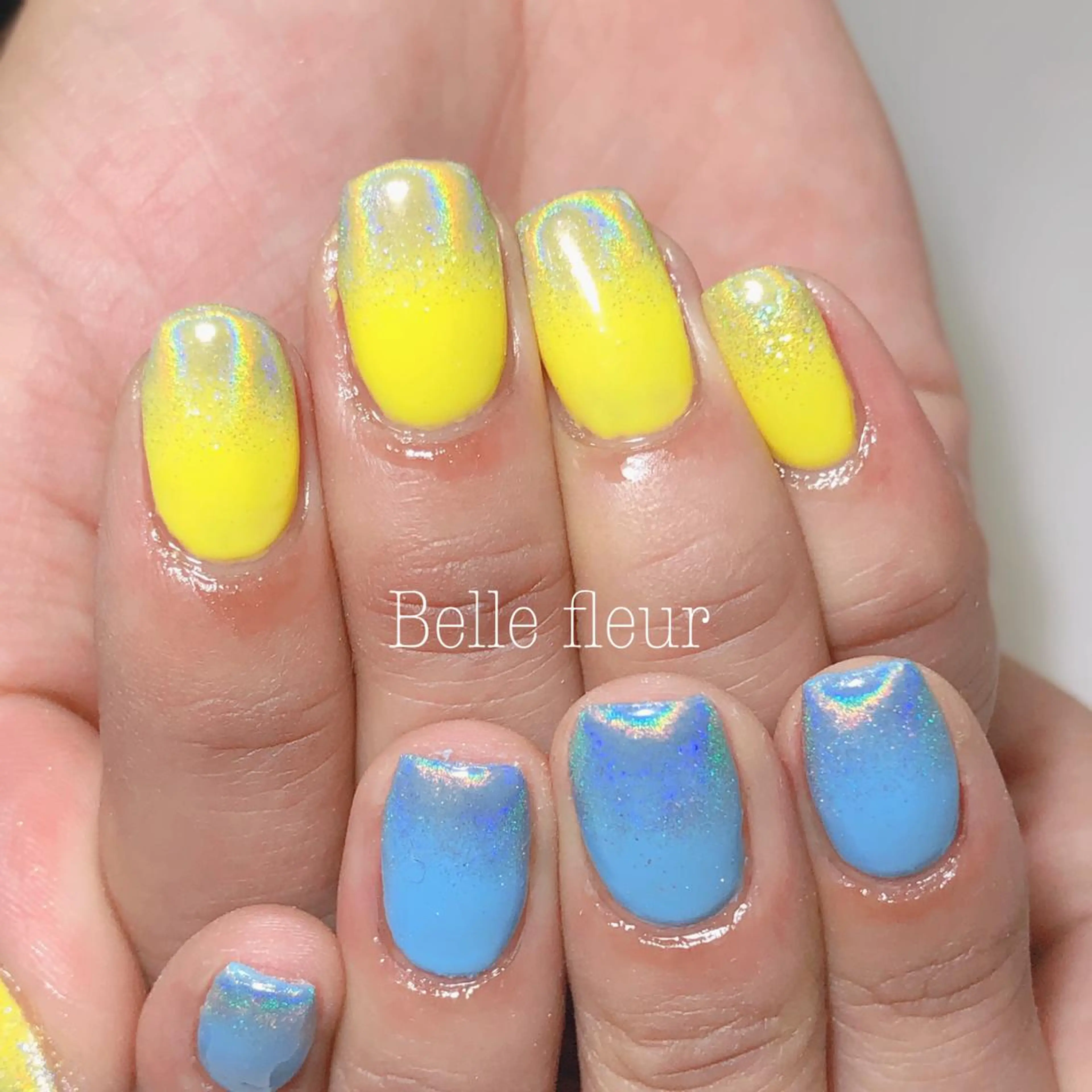 ミディアム ネイル Belle fleurのネイルデザイン