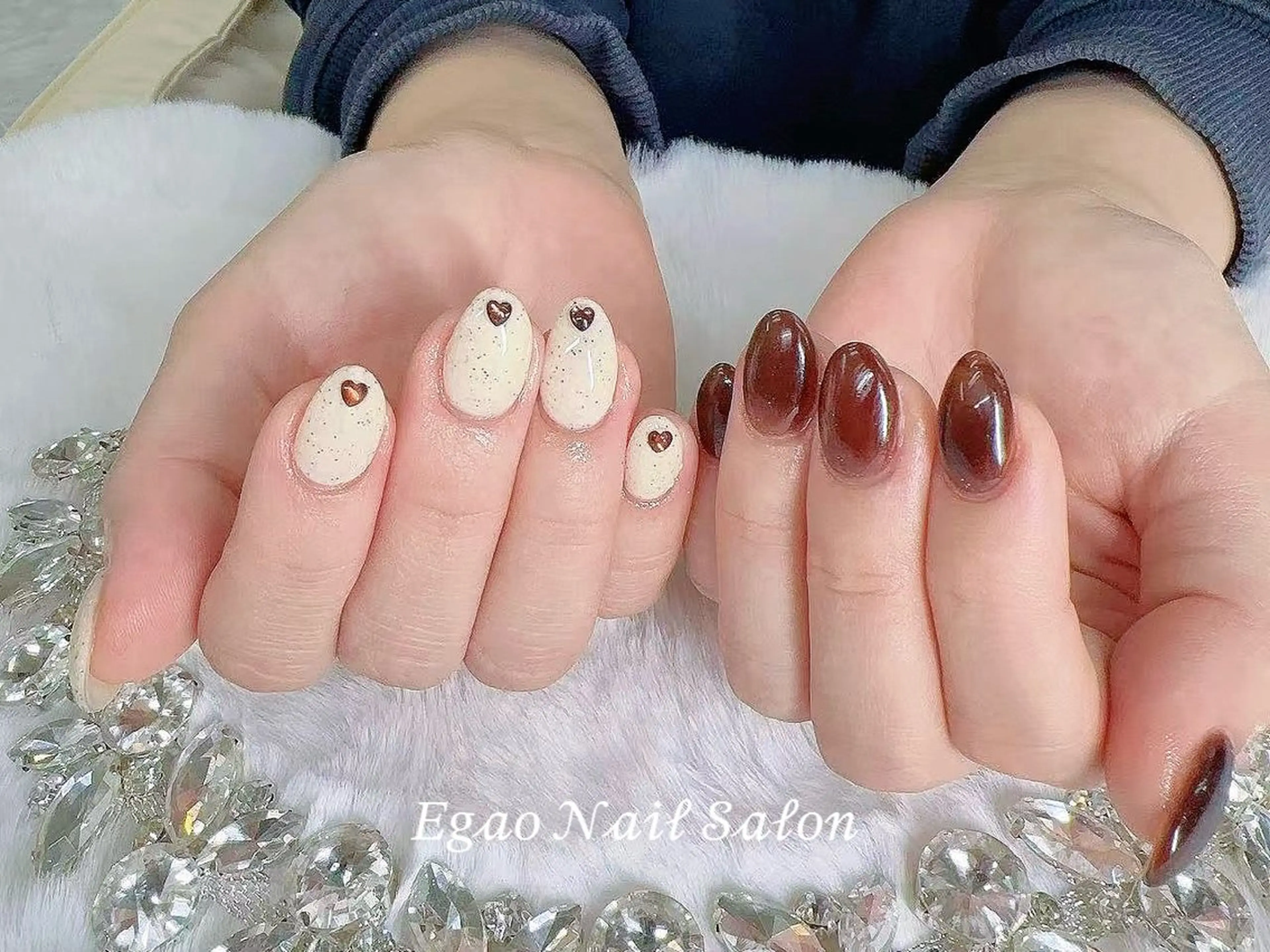 ネイル アートネイル フットネイル フレンチネイル ジェルネイル 持ち込み ハンドネイル Egao Nail Salonのネイルデザイン