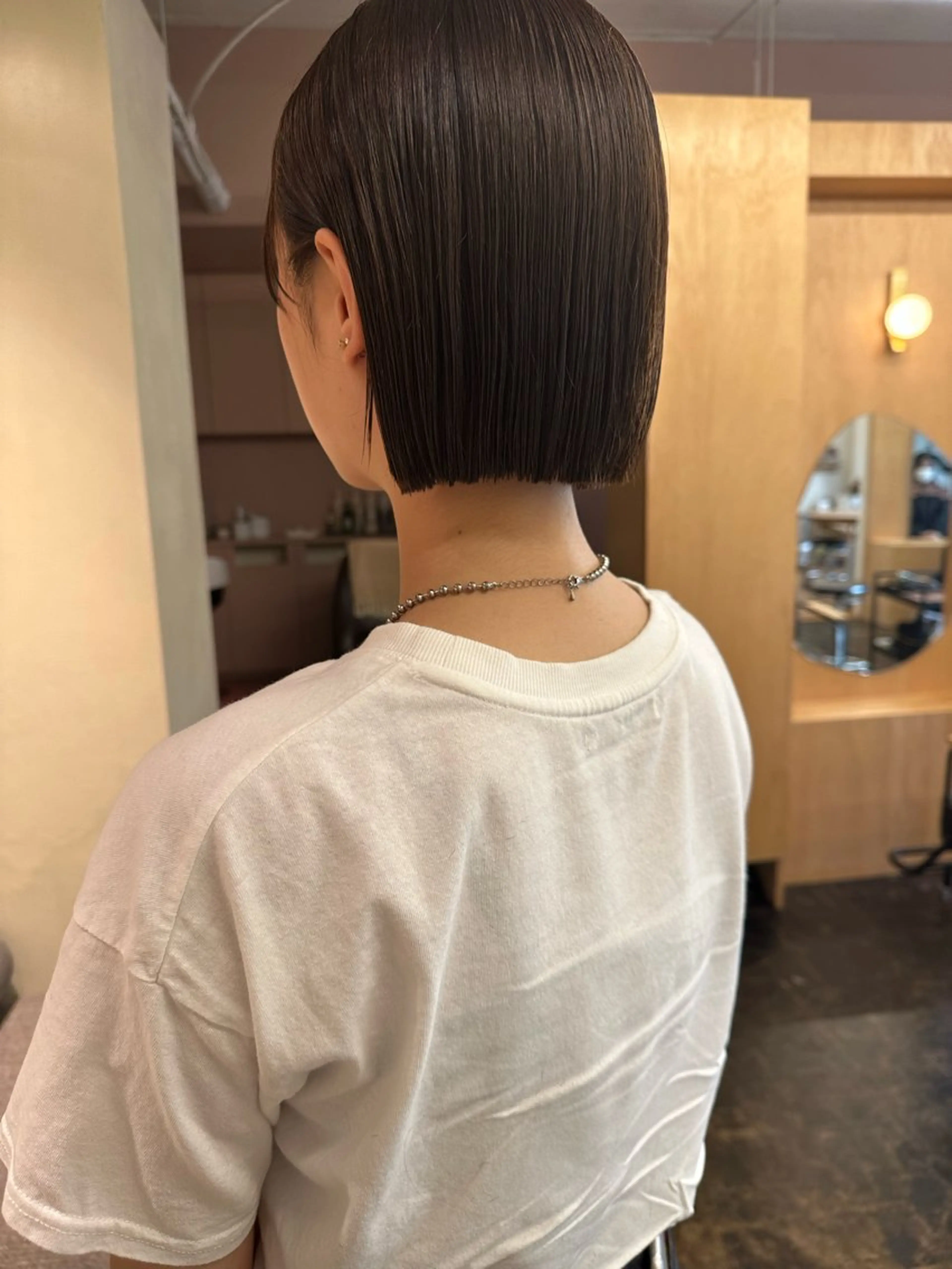 ショート カット yupi🐈‍⬛ ベージュ/レイヤーのヘアスタイル