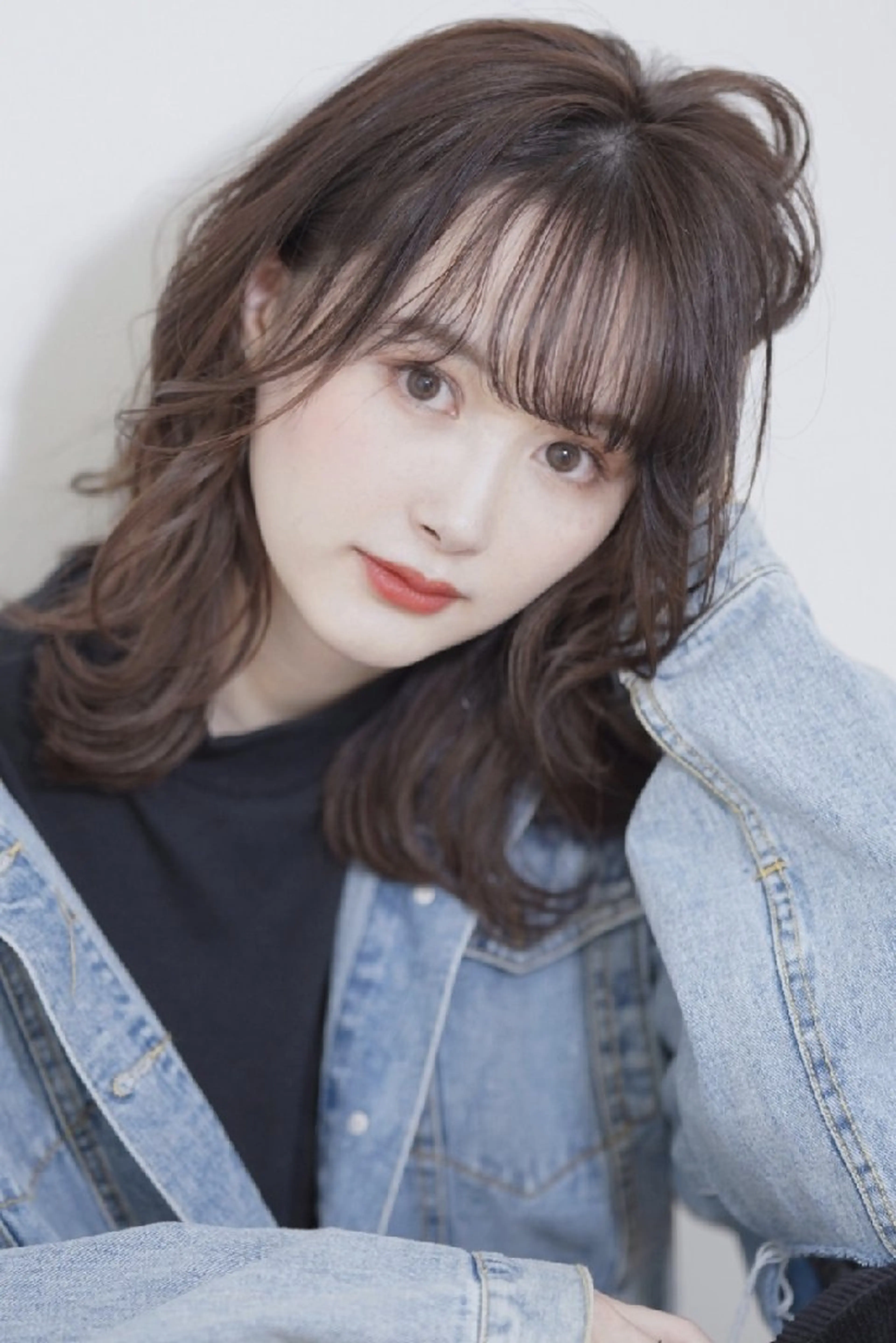 セミロング くびれヘア レイヤーカット 小顔カット カット ヘアカラー トリートメント GRITTERs 泉中央店所属・ロング/小顔レイヤー /カットモデル泉中央のヘアスタイル