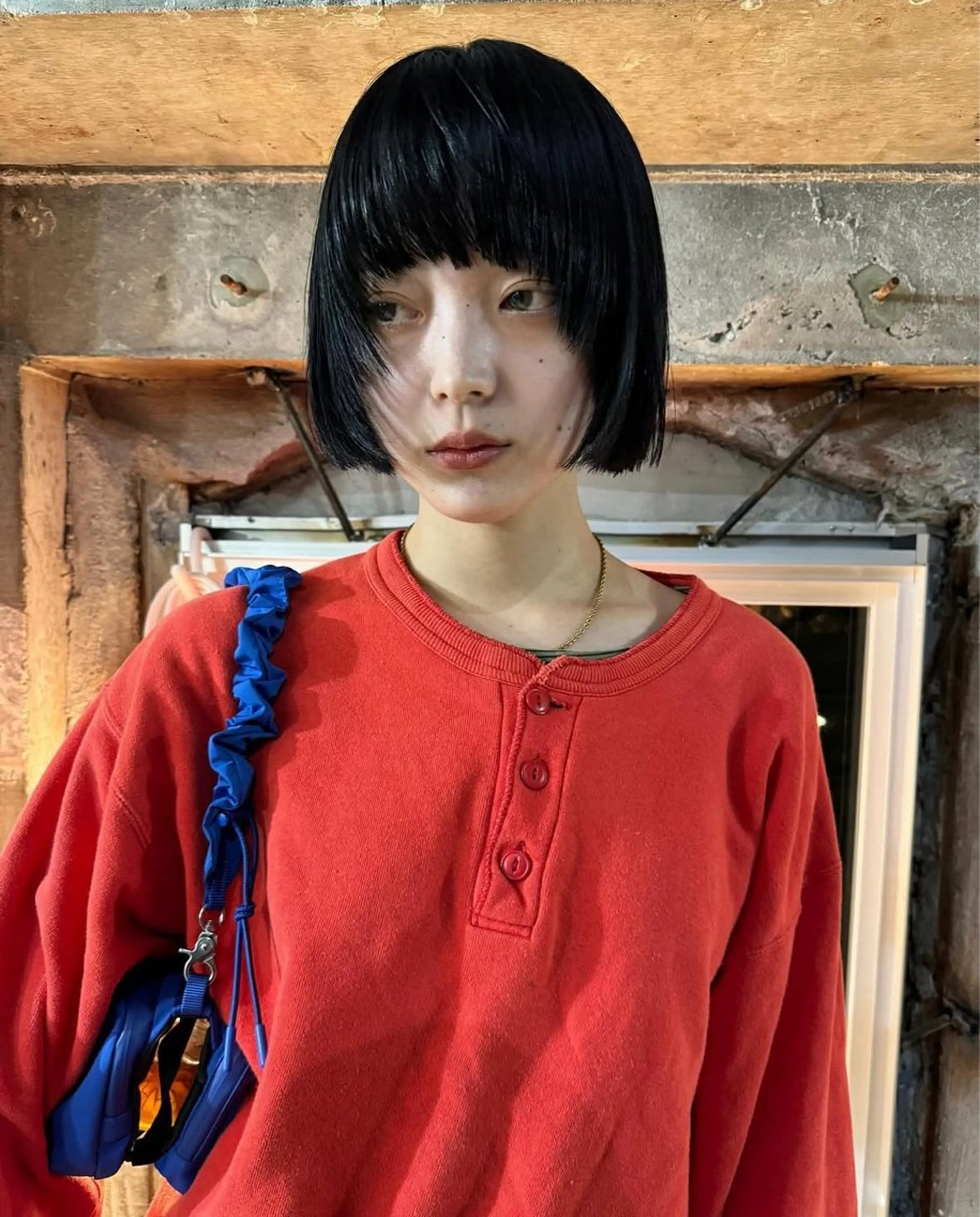 前髪cutの写真